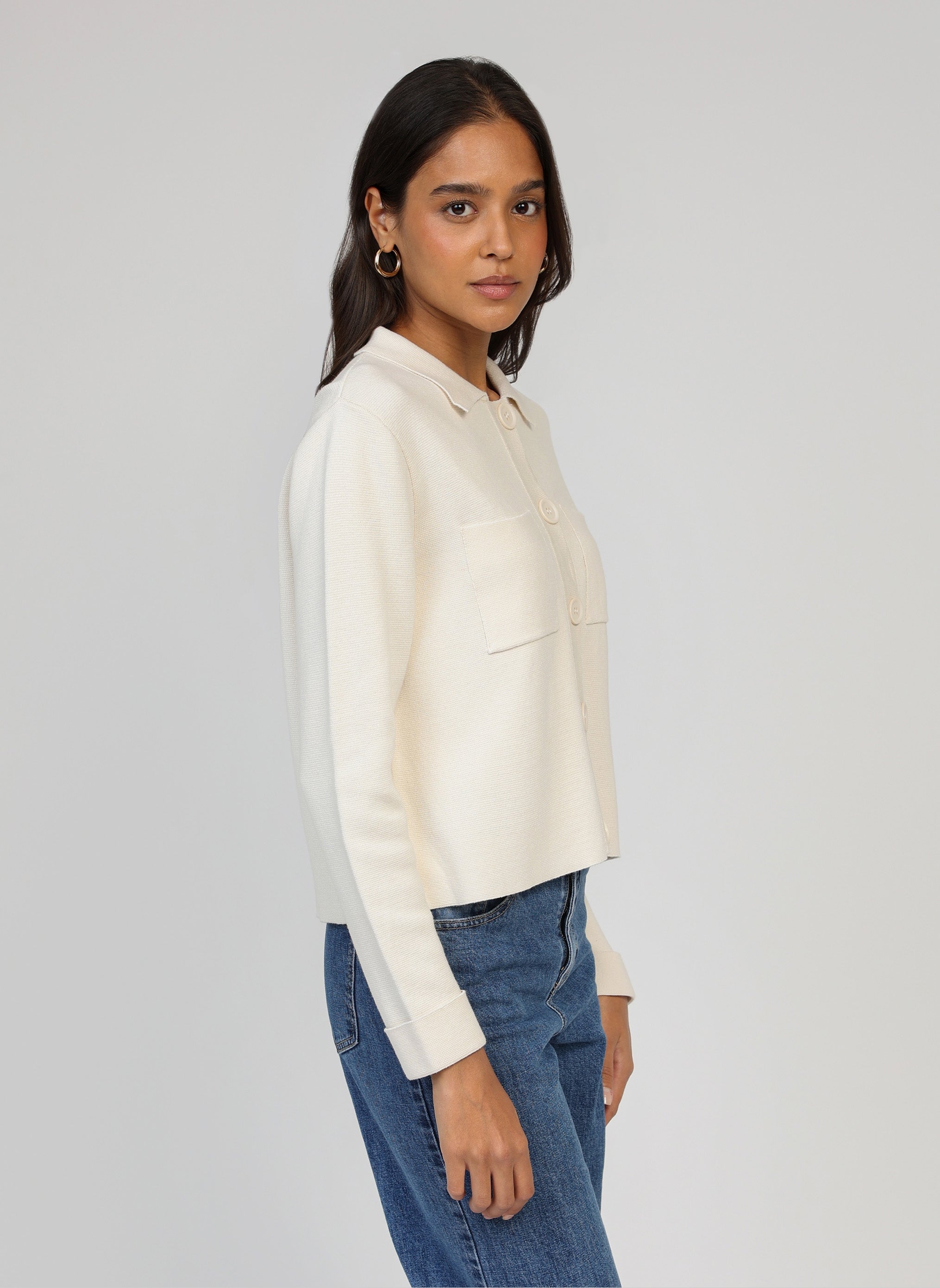 CARDIGAN VALIMANA ecru