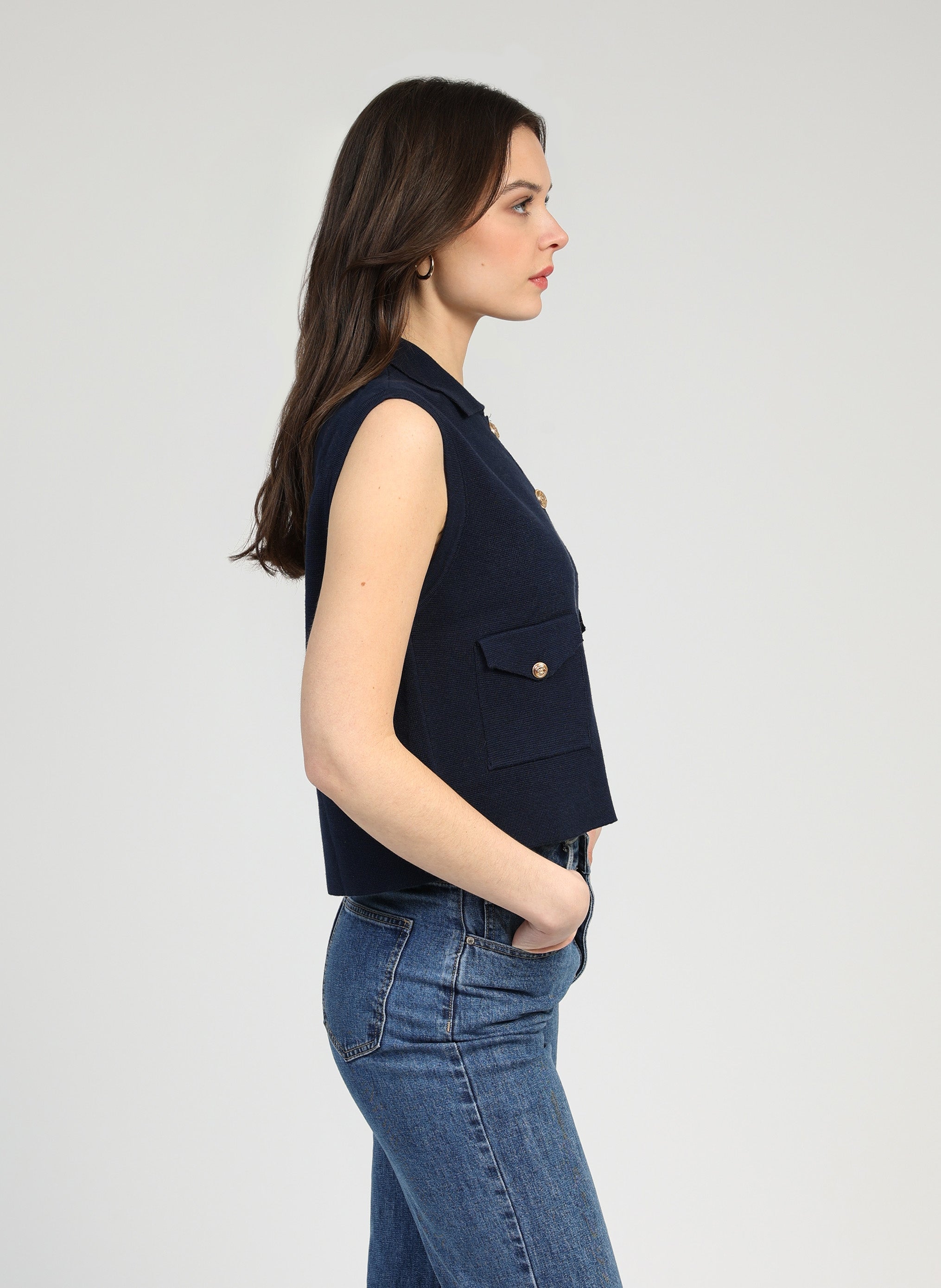 CARDIGAN VAMAYA marine