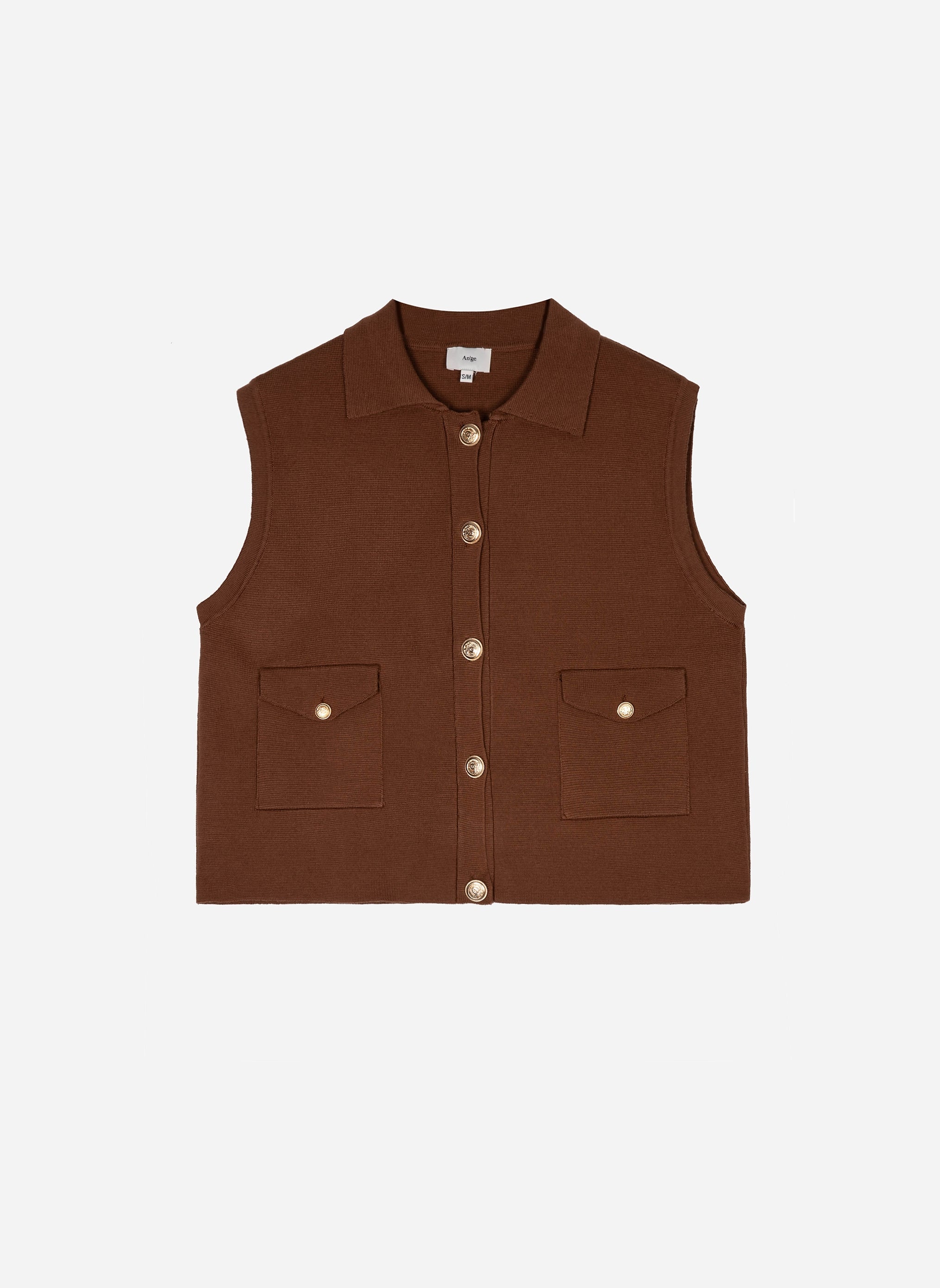 CARDIGAN VAMAYA mocha brown