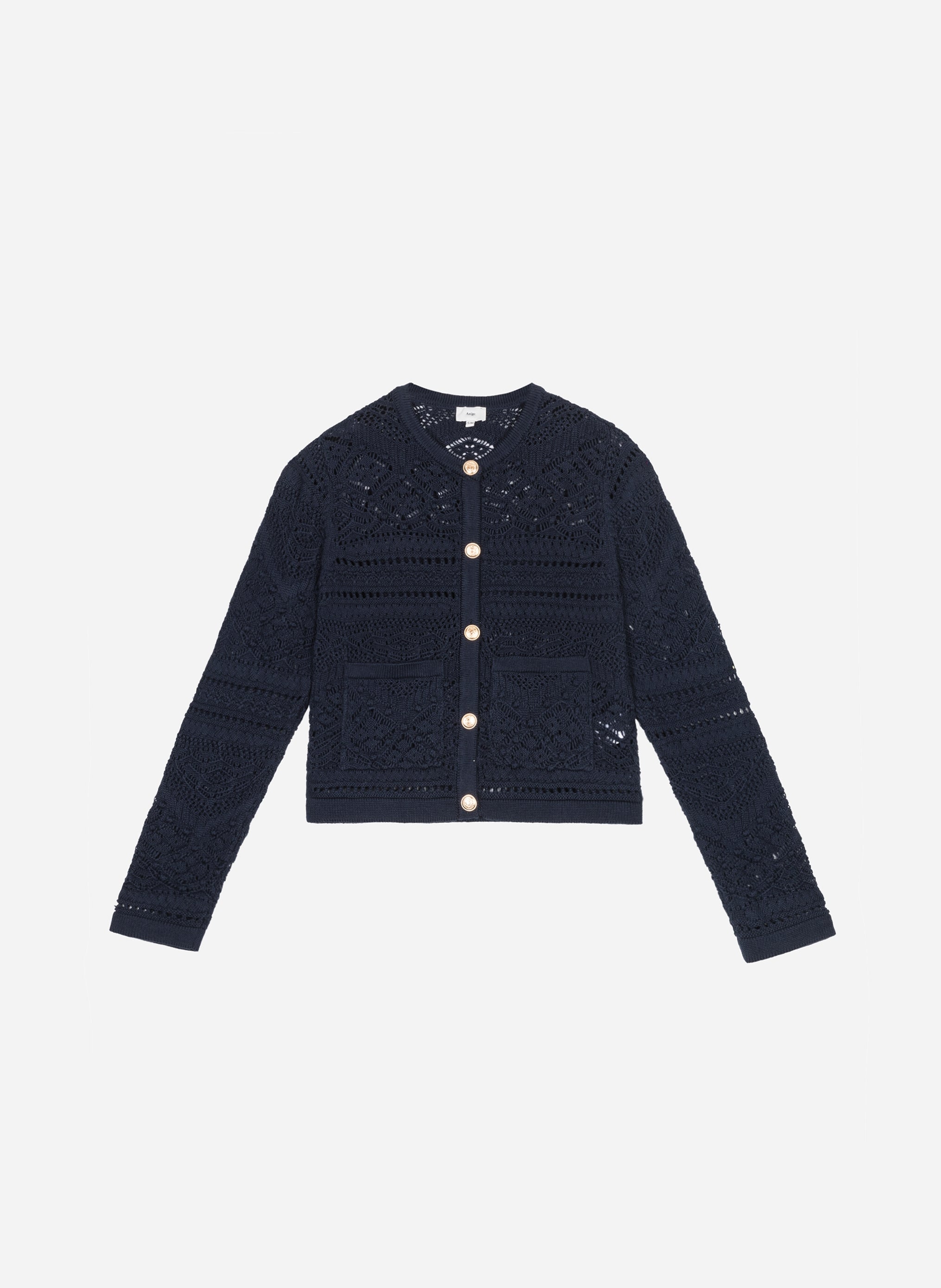 CARDIGAN VEFITI marine