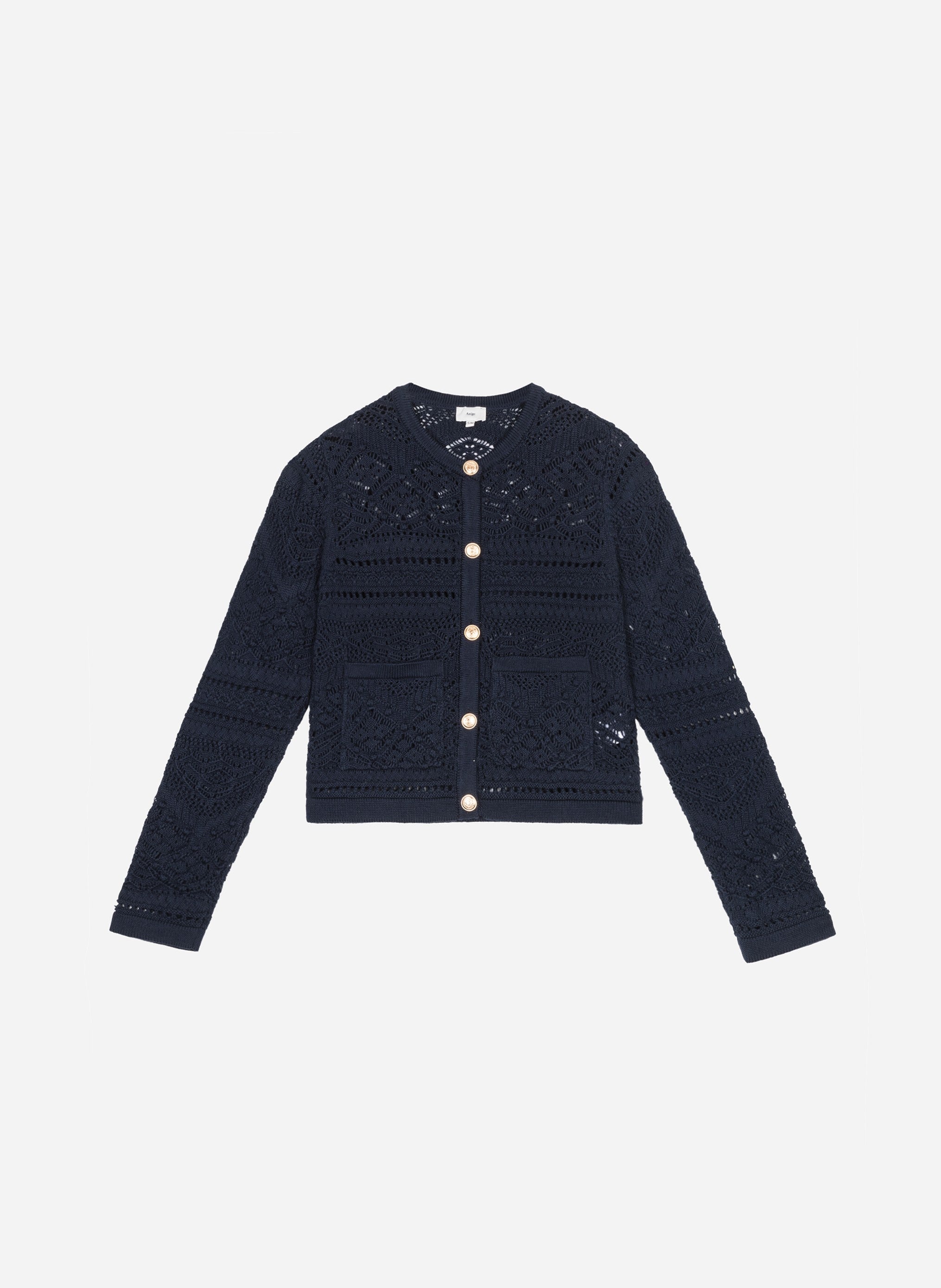 CARDIGAN VEFITI marine