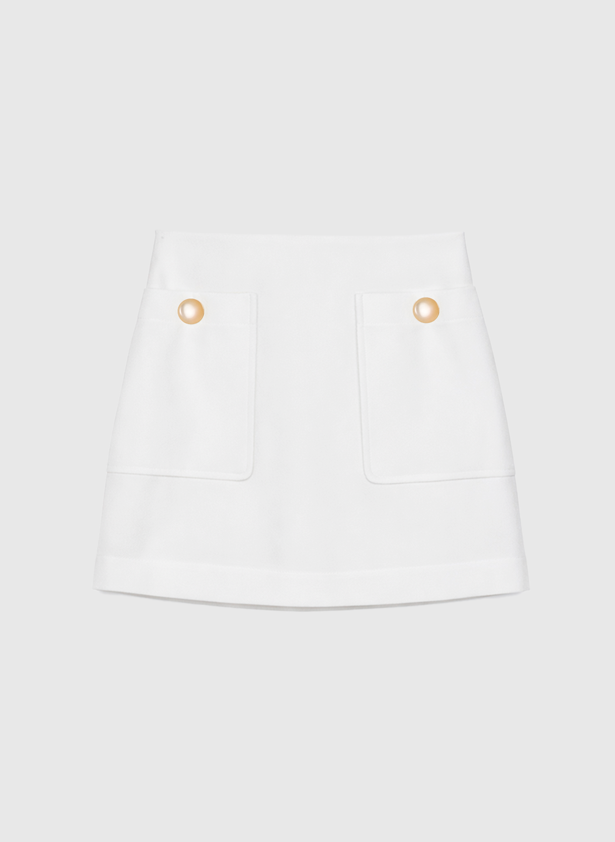 JUPE COURTE GILMANA blanc