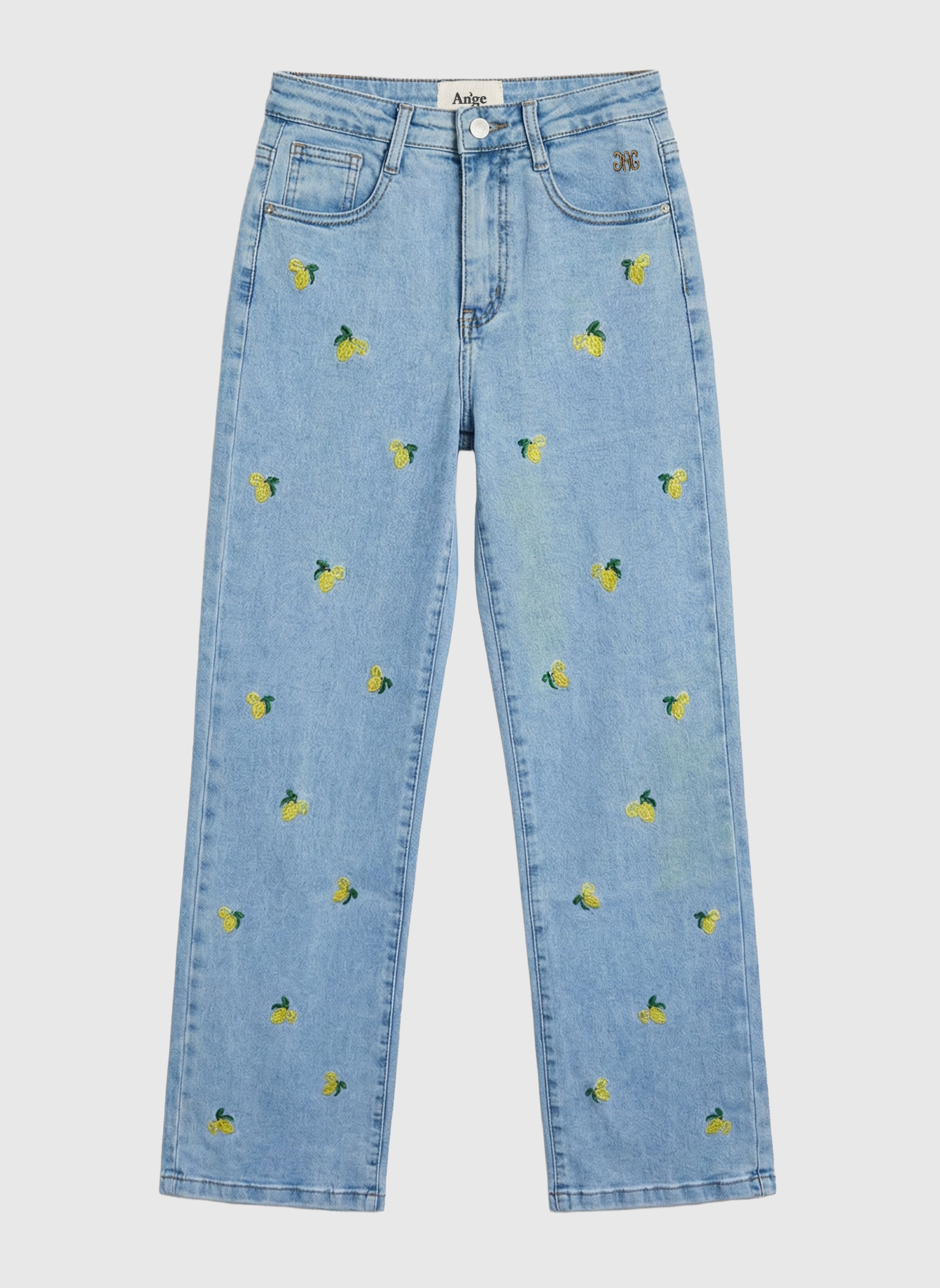 PANTALON PICITRON JEAN bleu clair