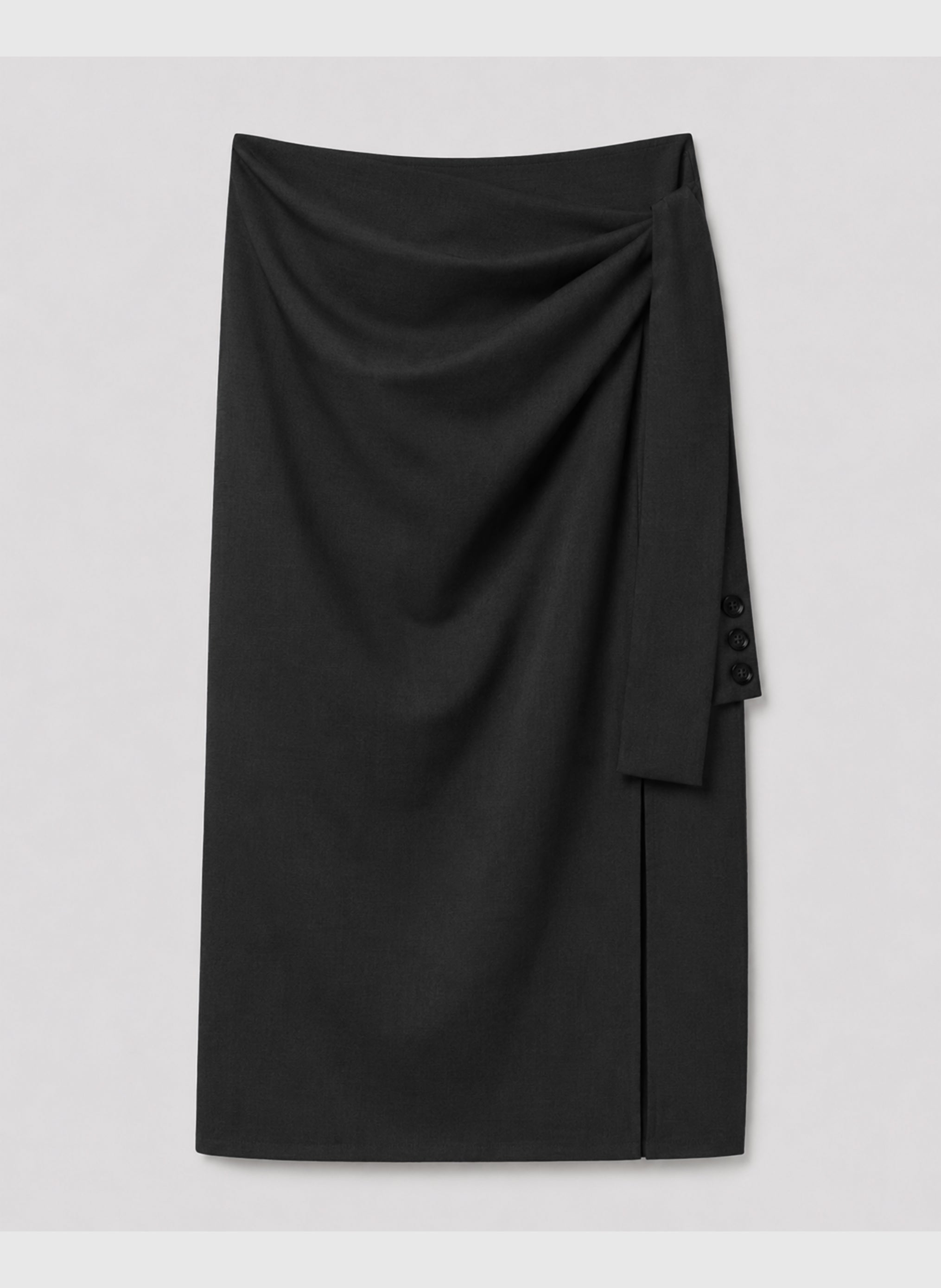 FALDA MIDI JADOMA negra