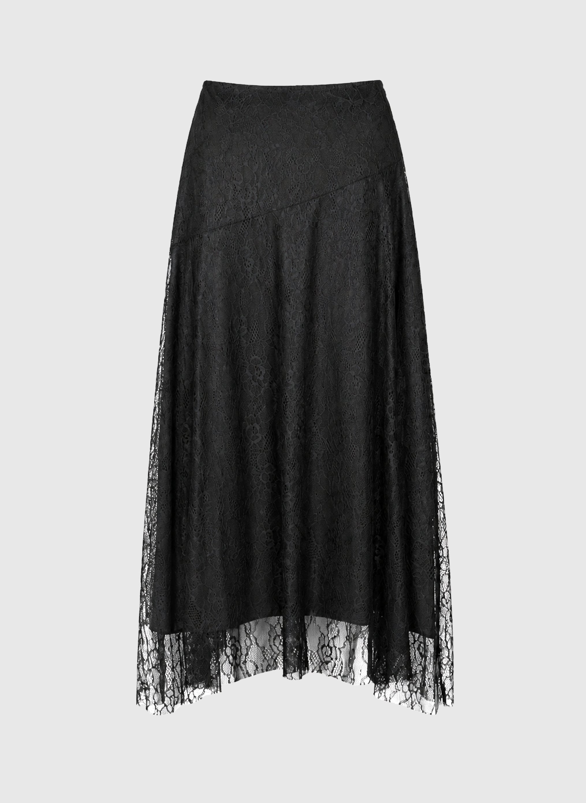 FALDA MIDI JUNEYLA negra
