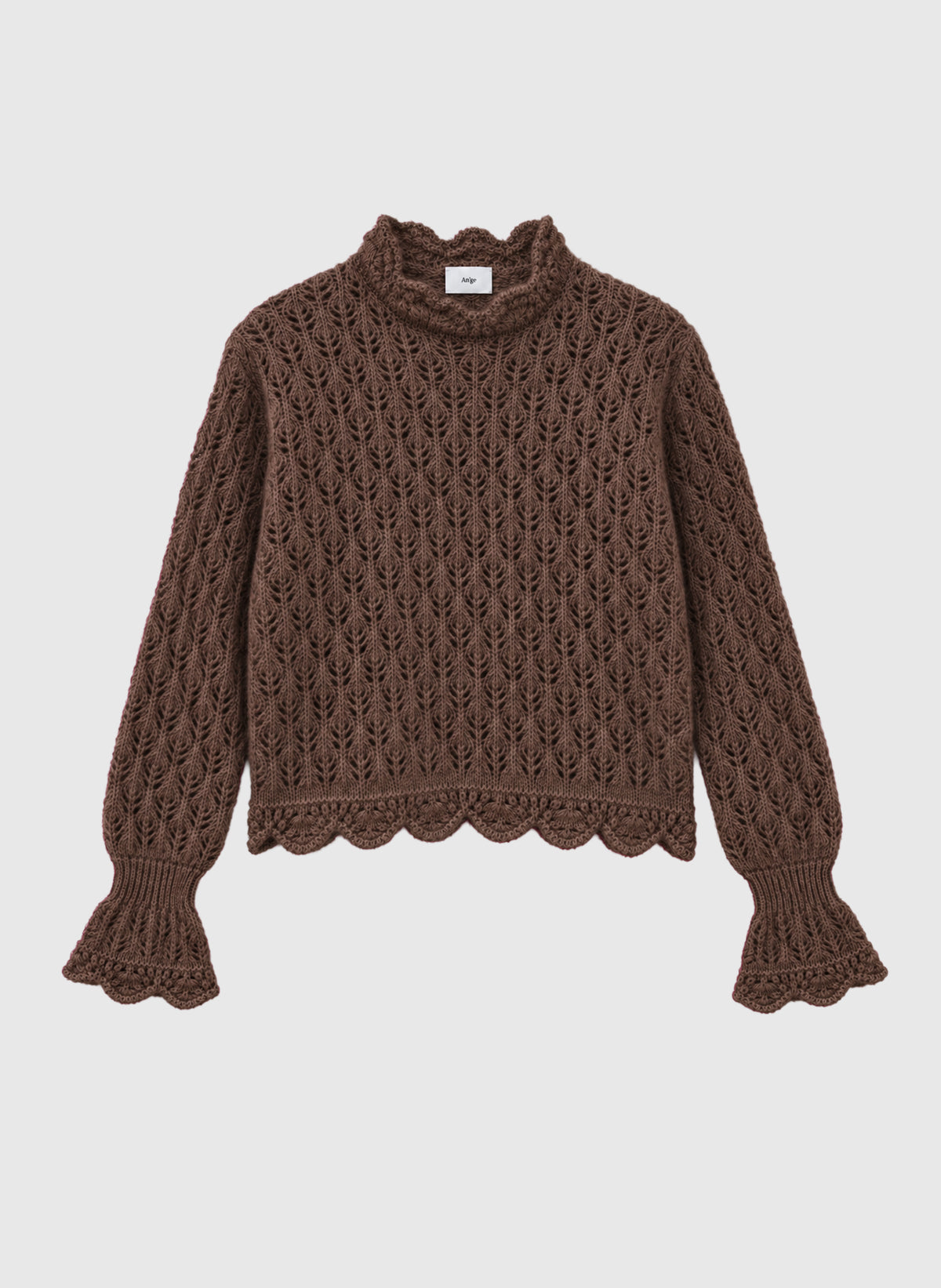 PULL LYSETTE marron glace