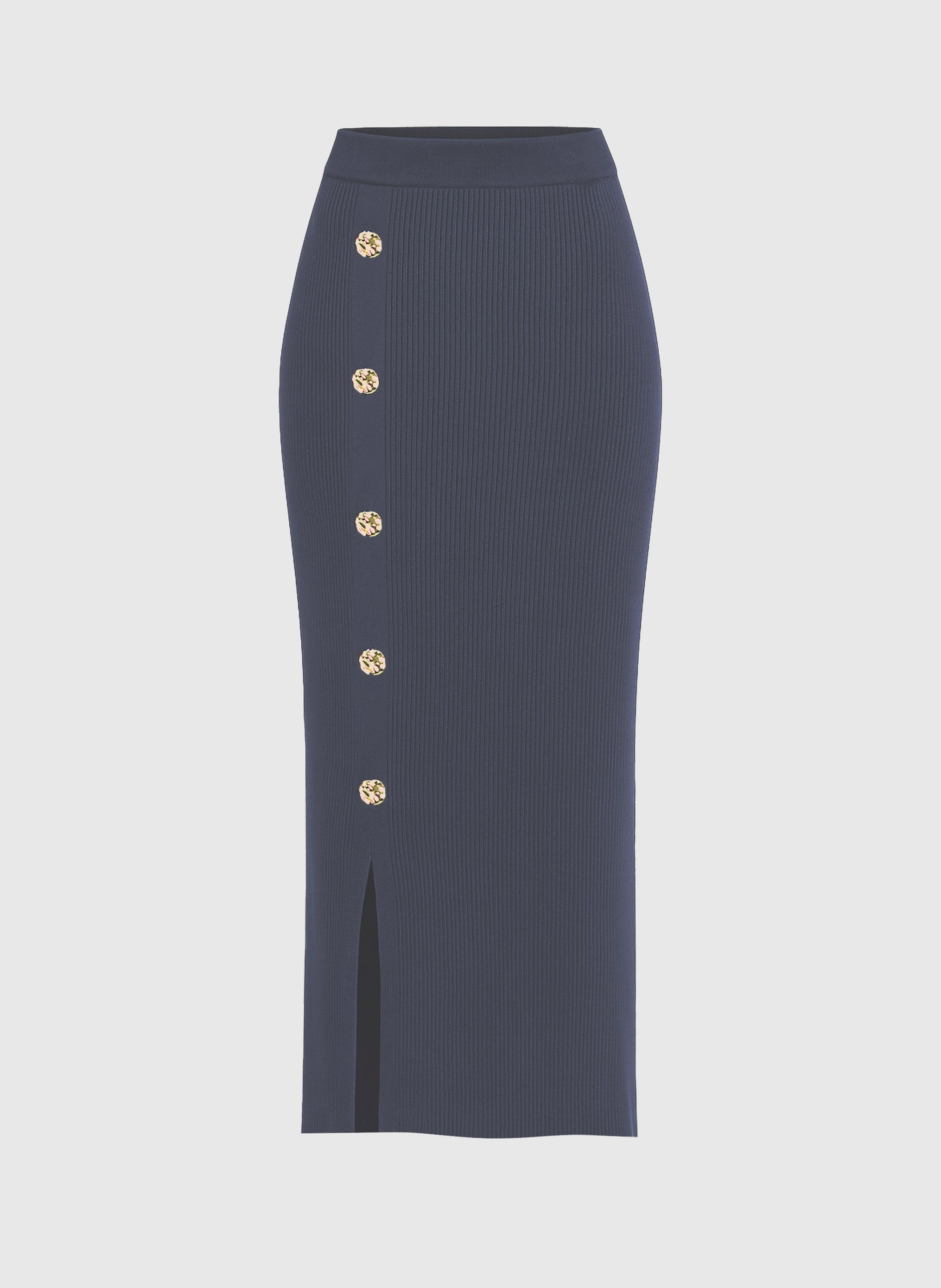 JUPE LONGUE NINA indigo