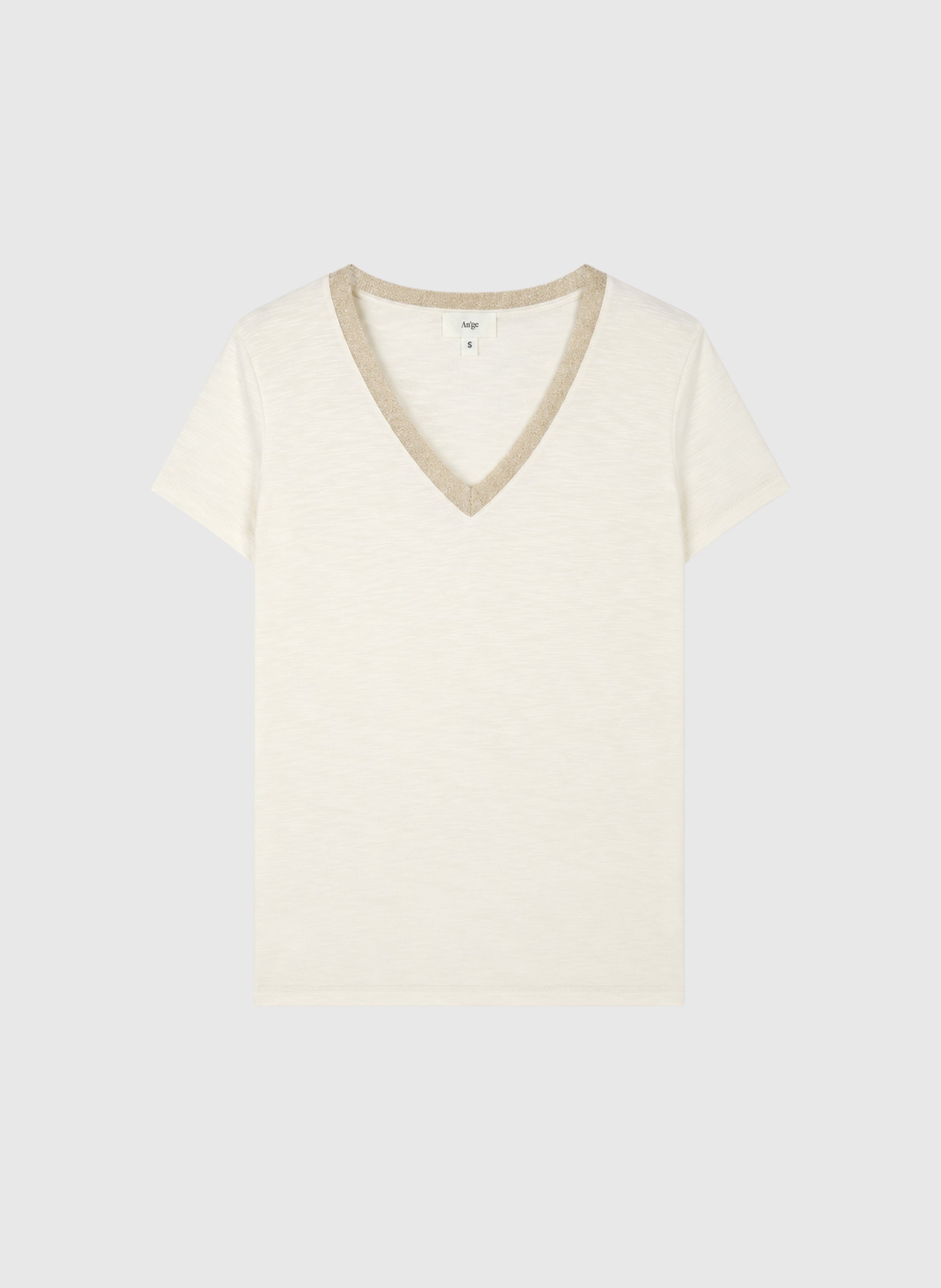 CAMISETA DE RIZO color crudo
