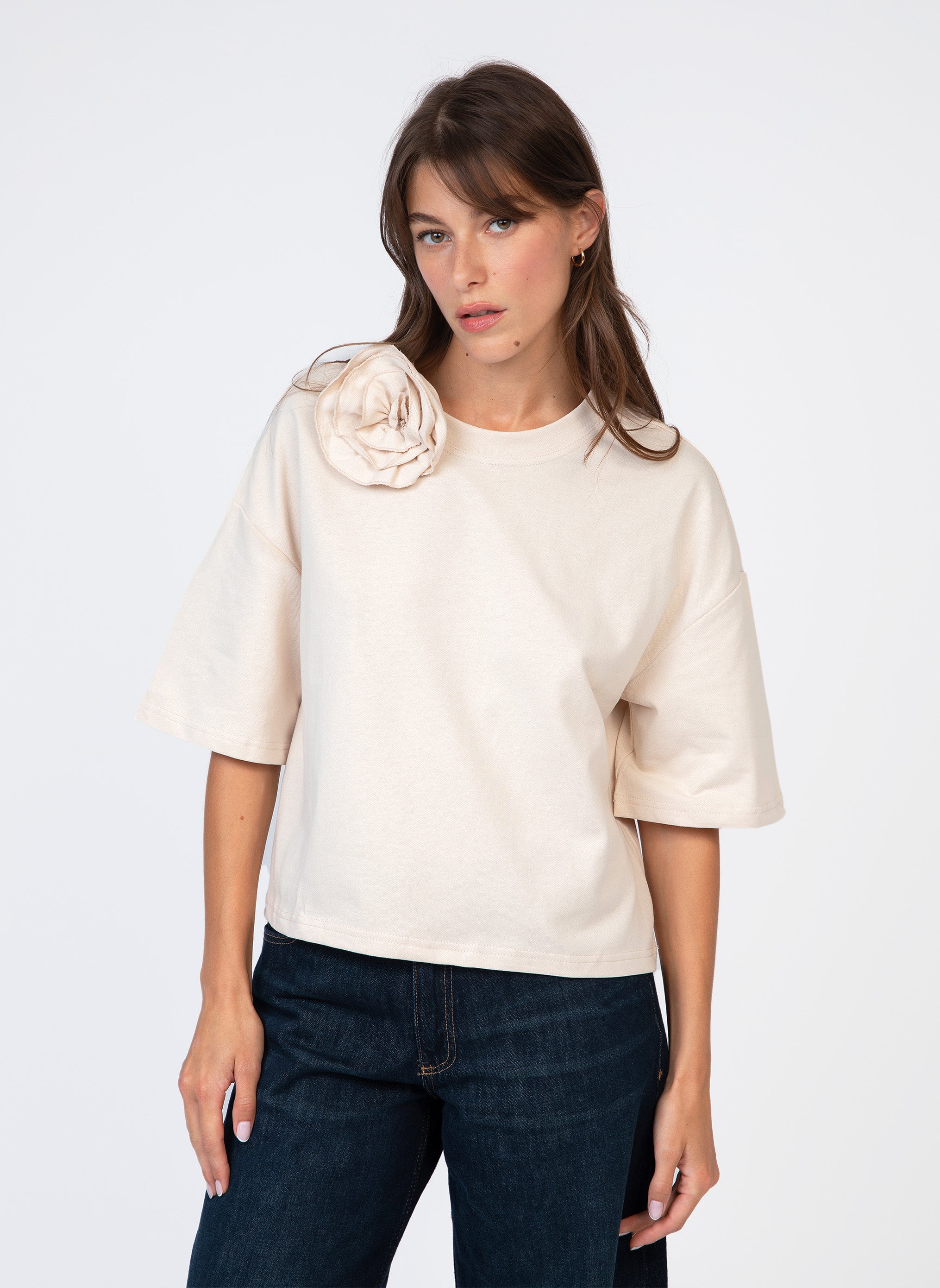 T-SHIRT ADEVA ecru