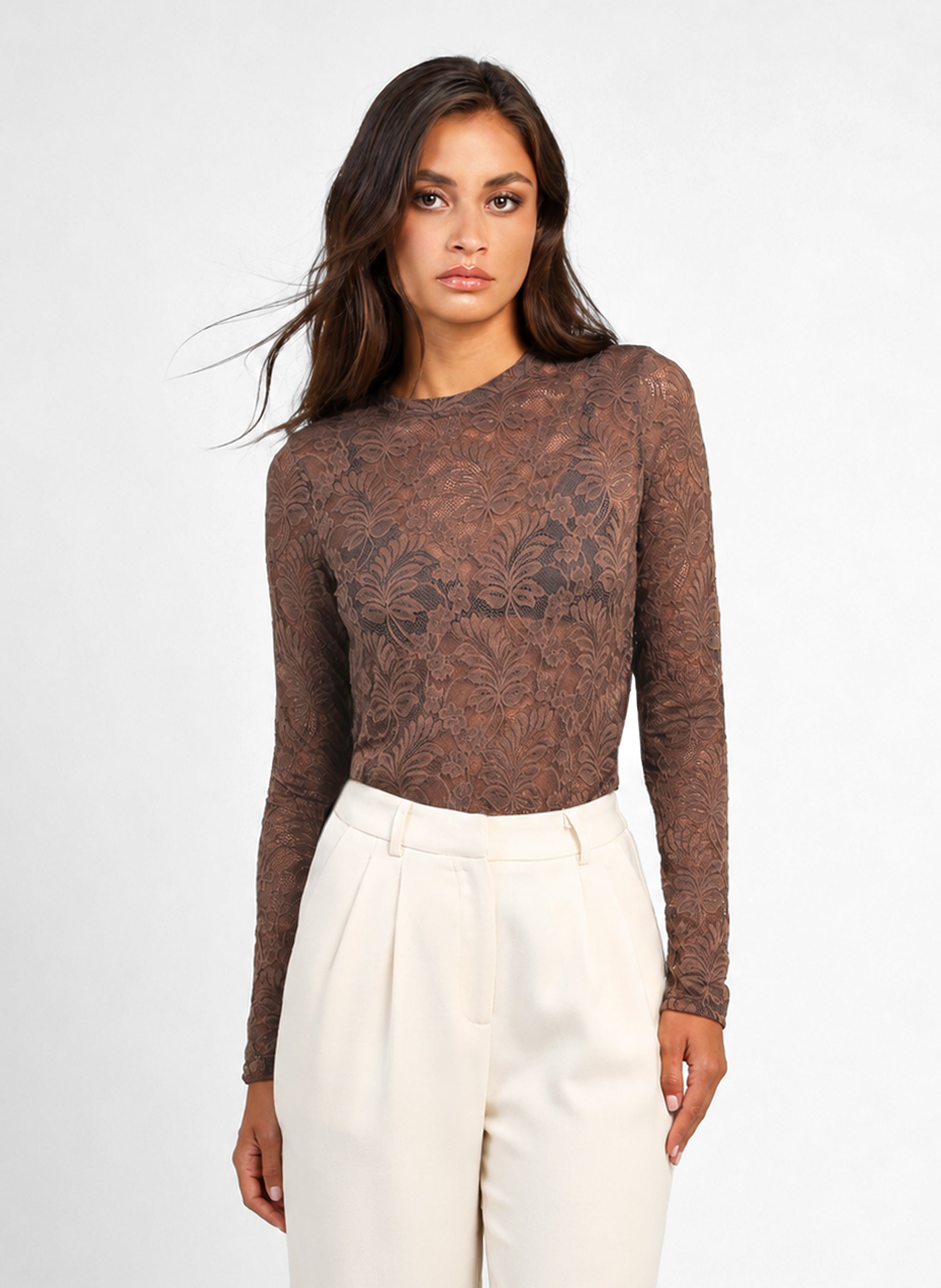 CAMISETA ALEZANA marrón