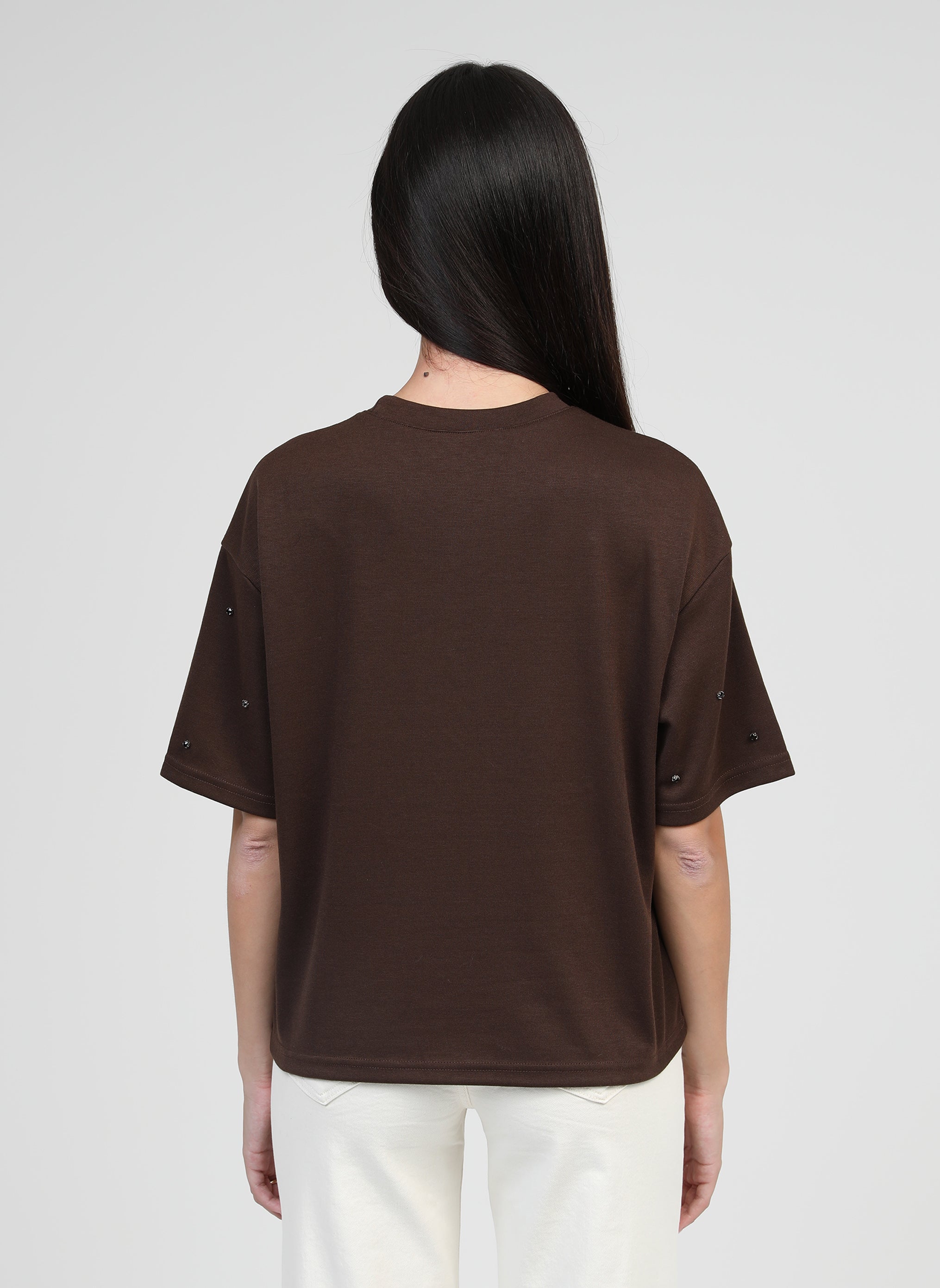 T-SHIRT ALIARA marron