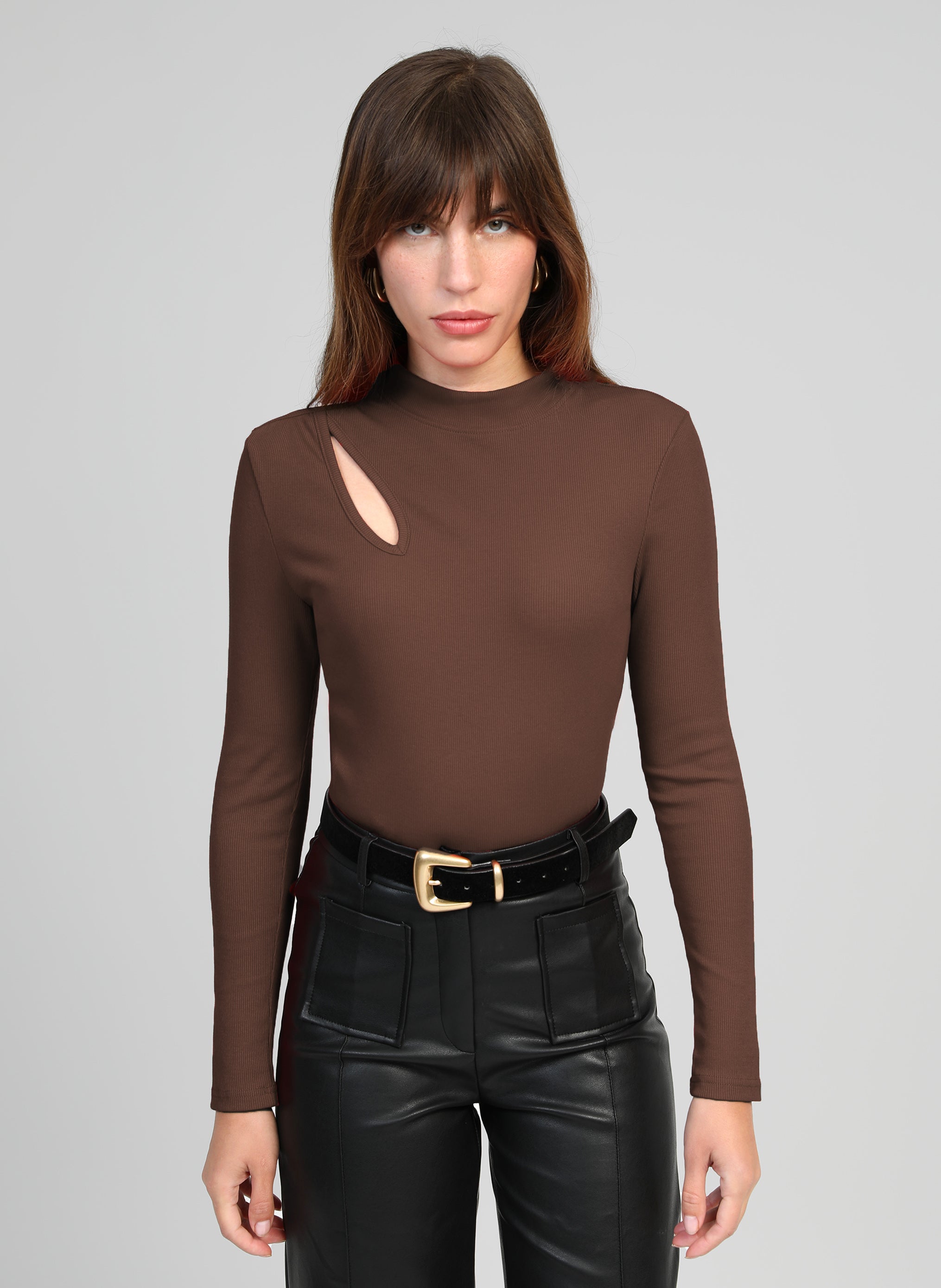T-SHIRT AMELLE chocolat