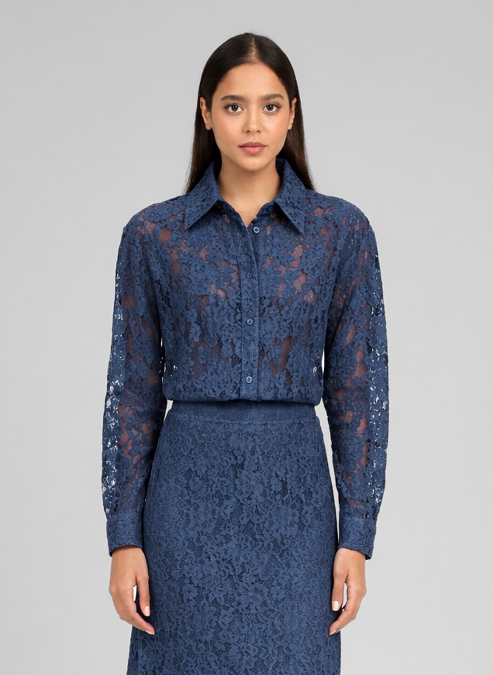 CHEMISE AMOLINA marine