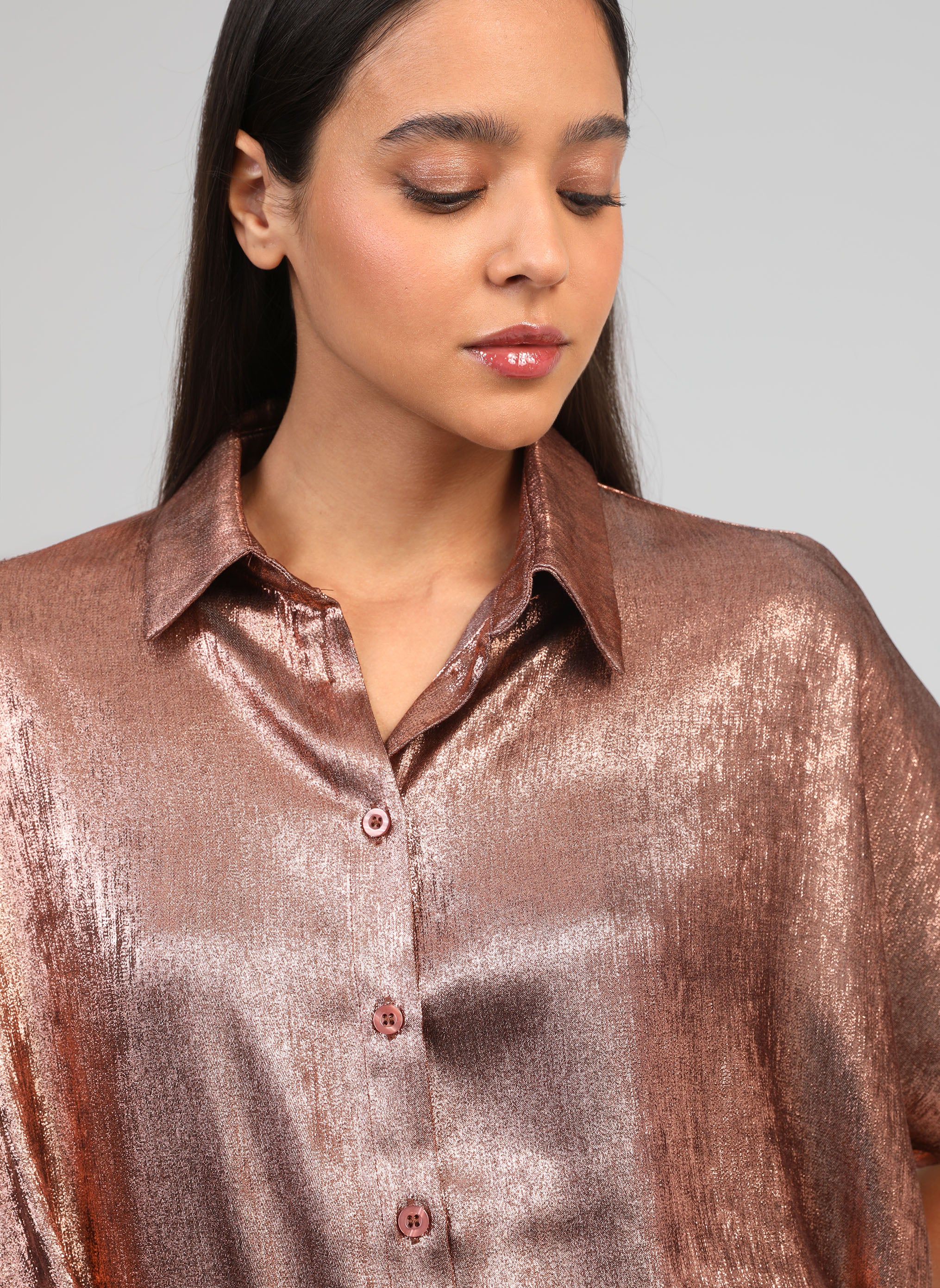 CHEMISE AMORYNA bronze