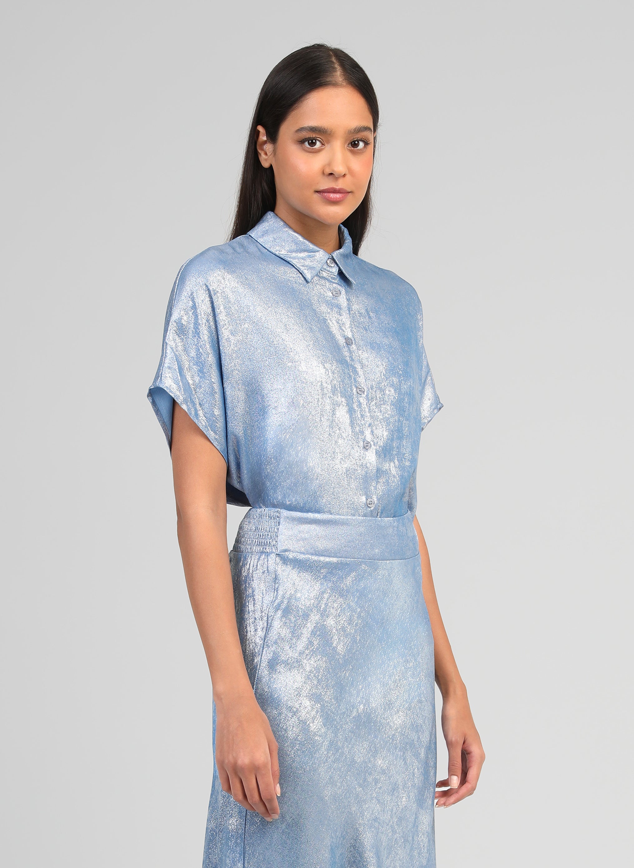 CHEMISE AMORYNA indigo