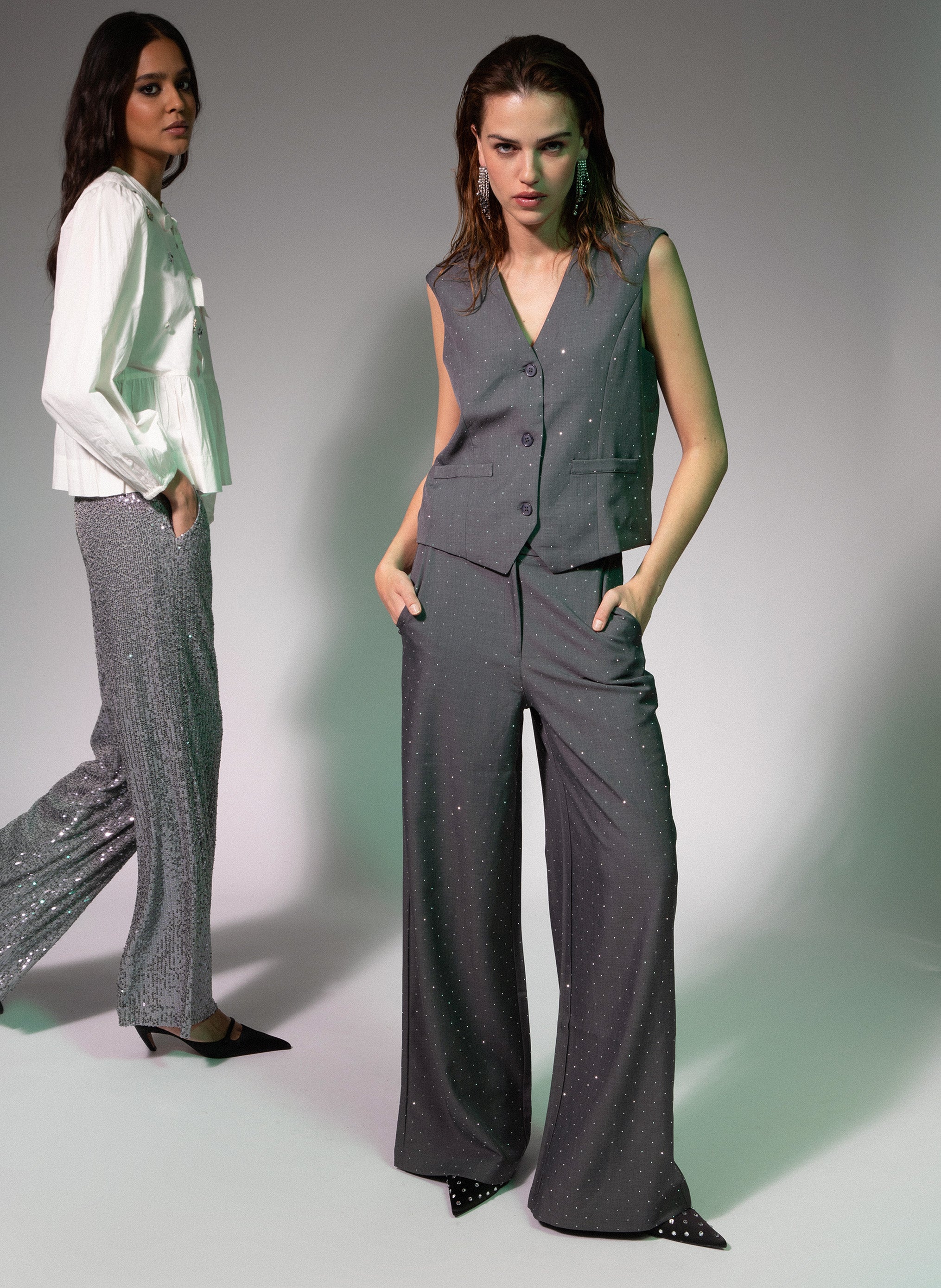 PANTALON PELINE gris