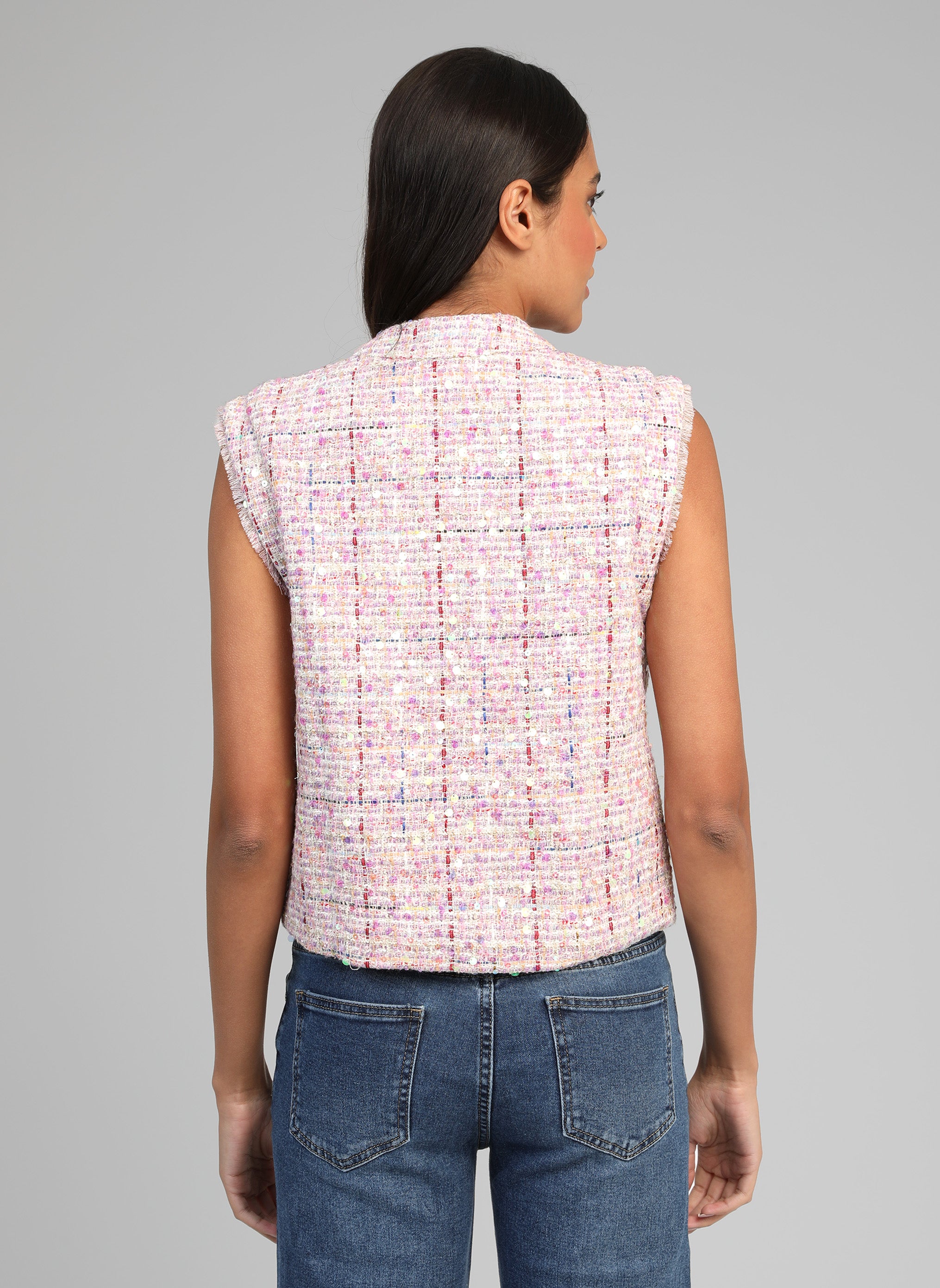 VESTE SANS MANCHES AVAYA rose