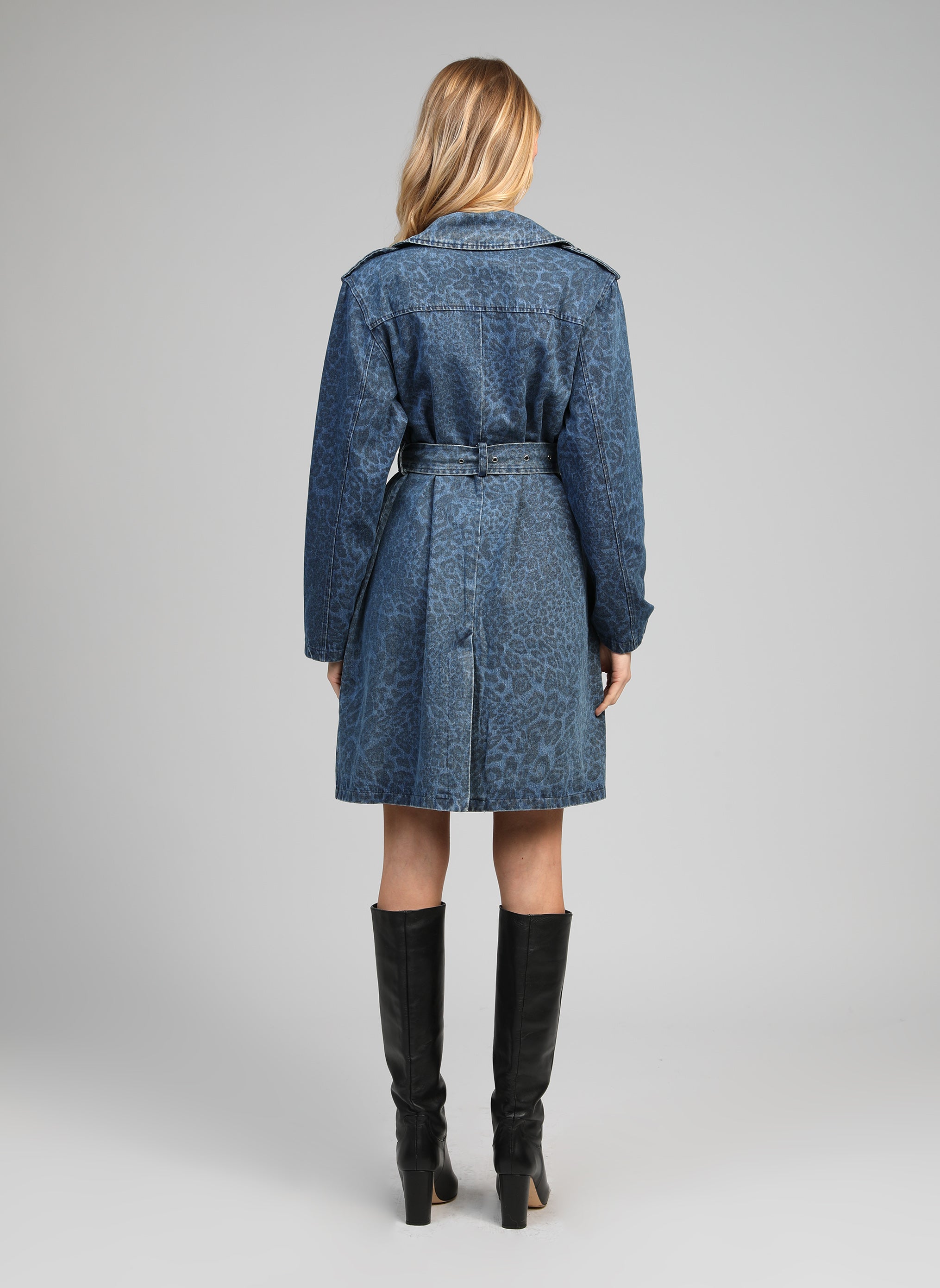 MANTEAU CALIPANTERA denim panthere