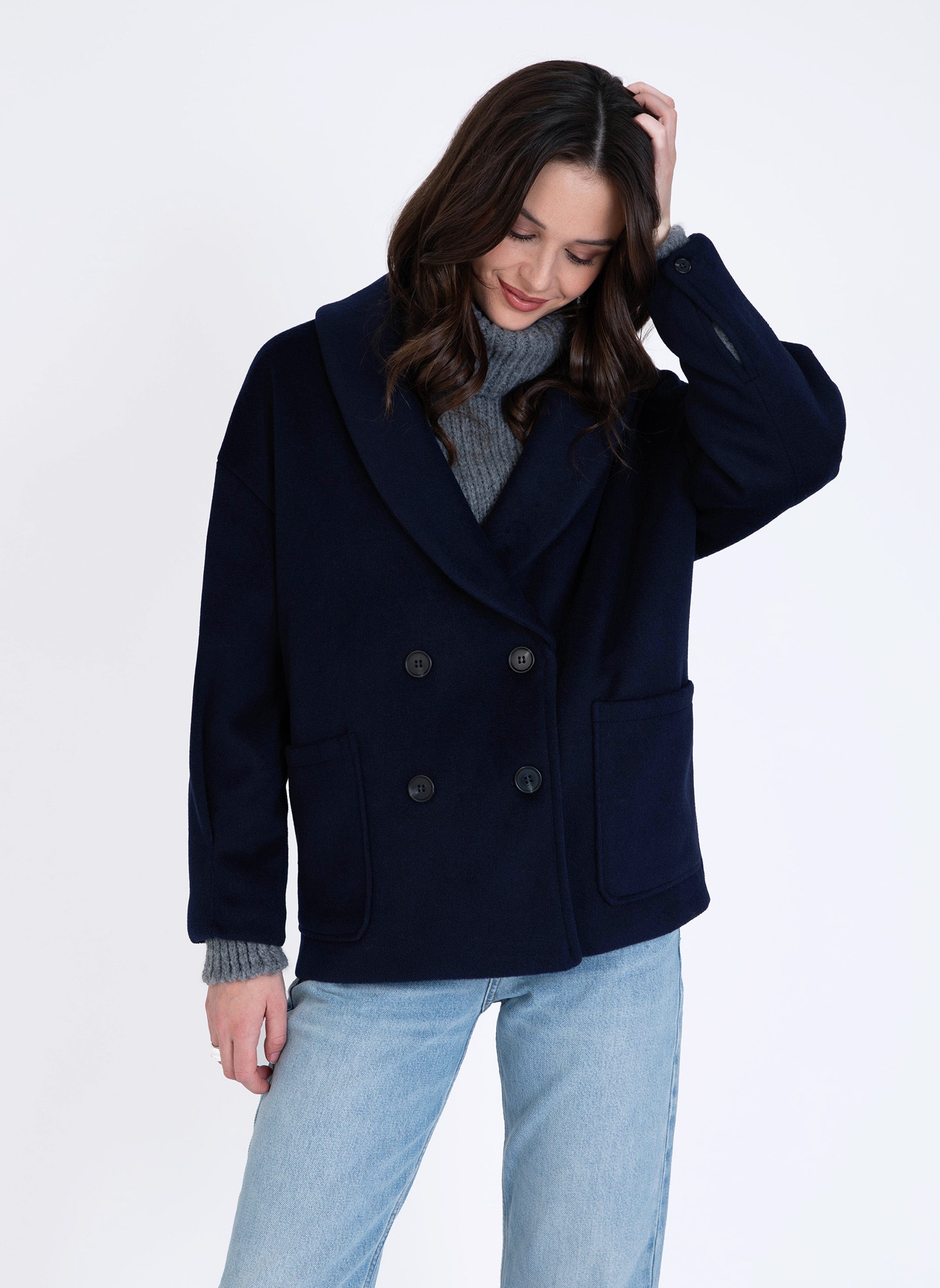 MANTEAU CALISTA amiral
