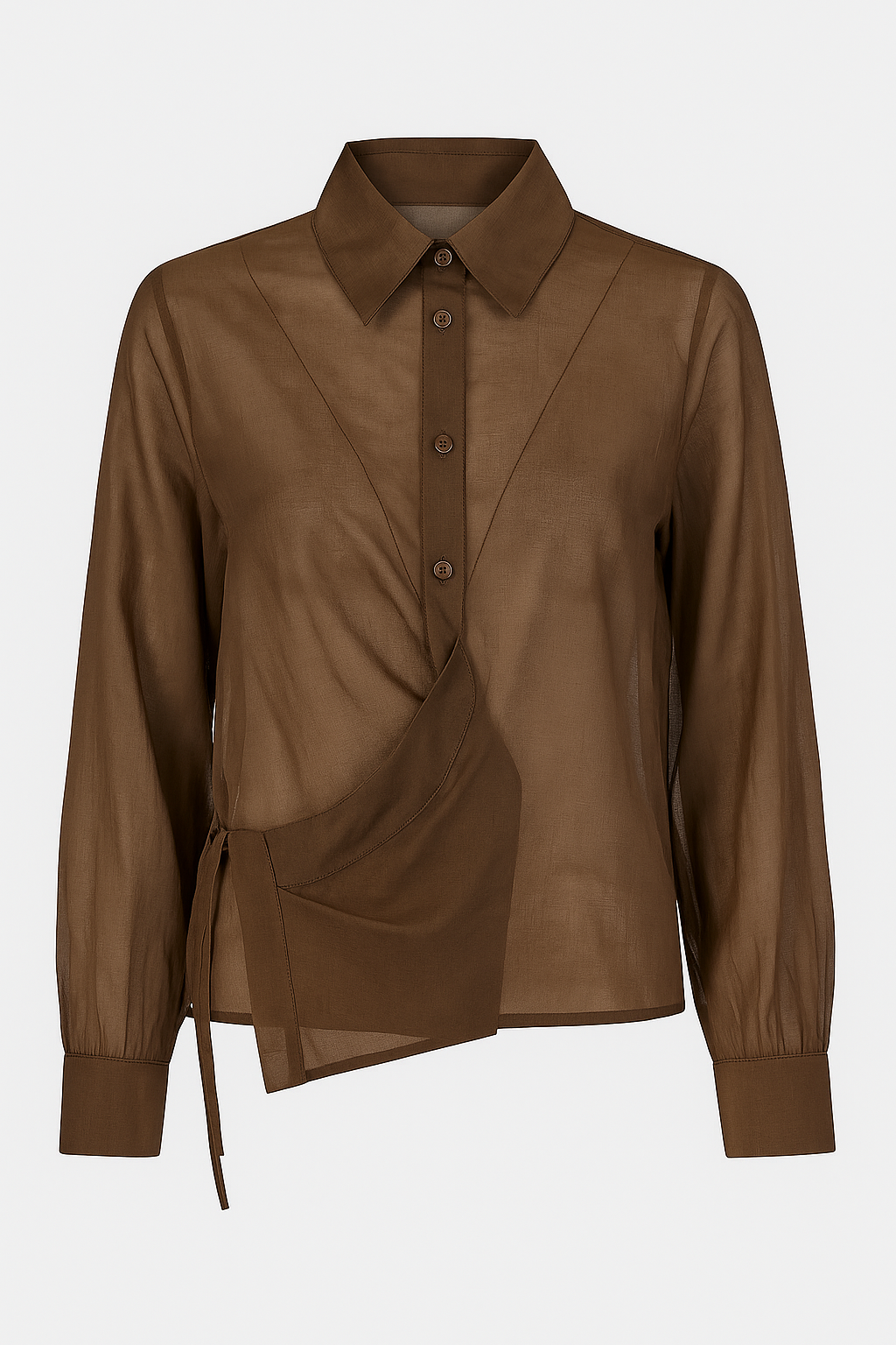 CHEMISE AIMA marron