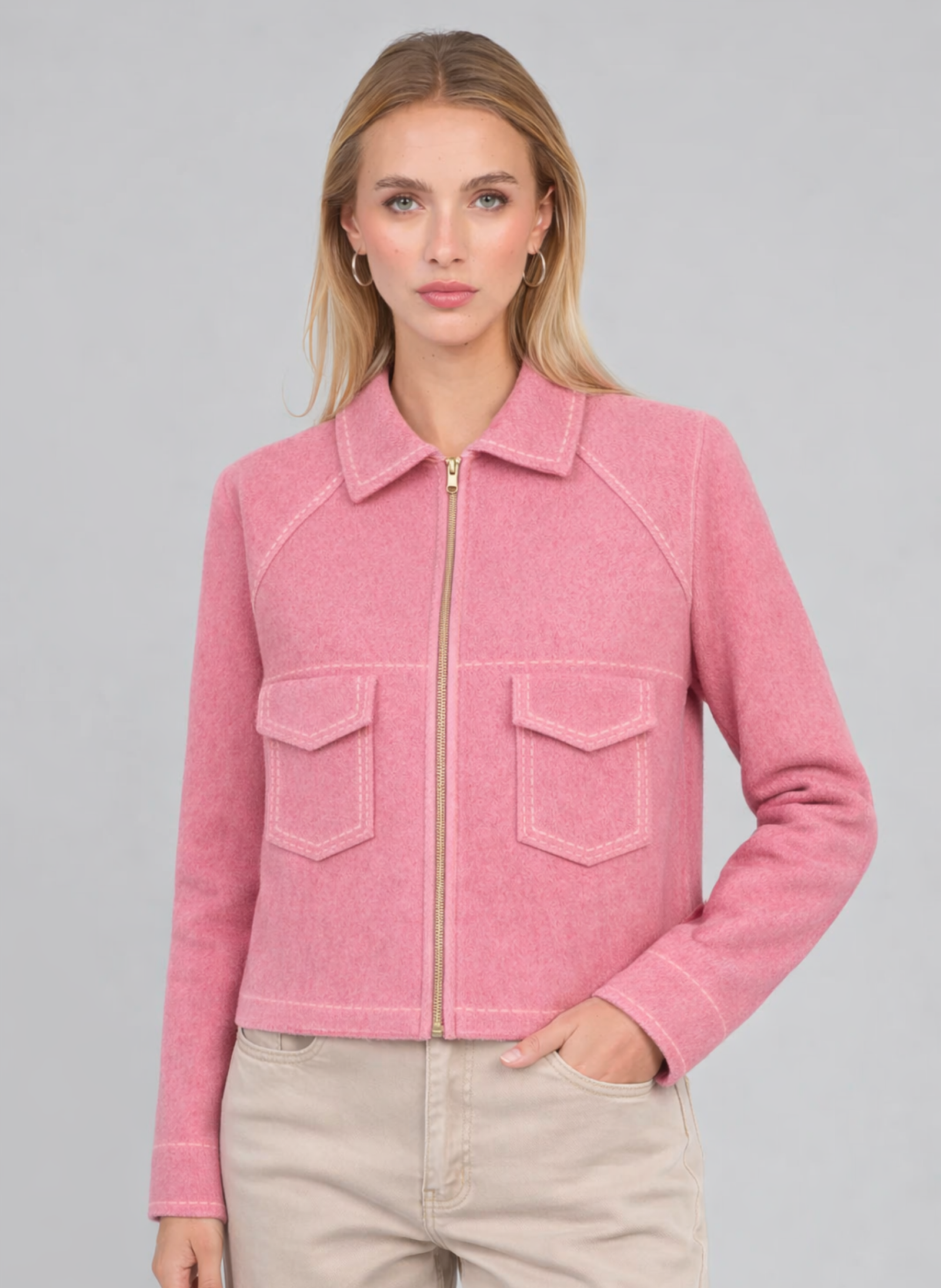 GILET NIBA fushia