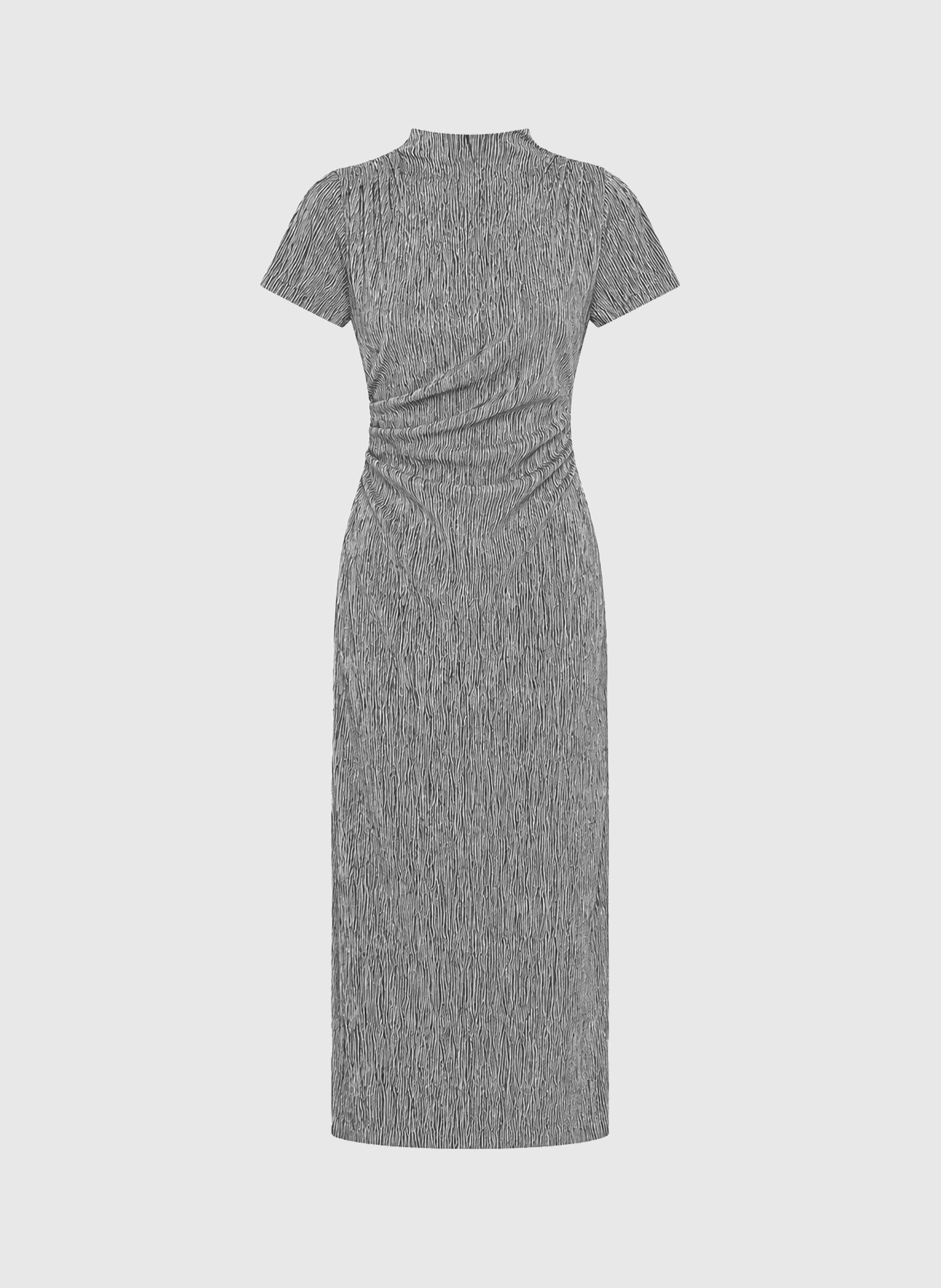 VESTIDO MIDI ELOANE gris