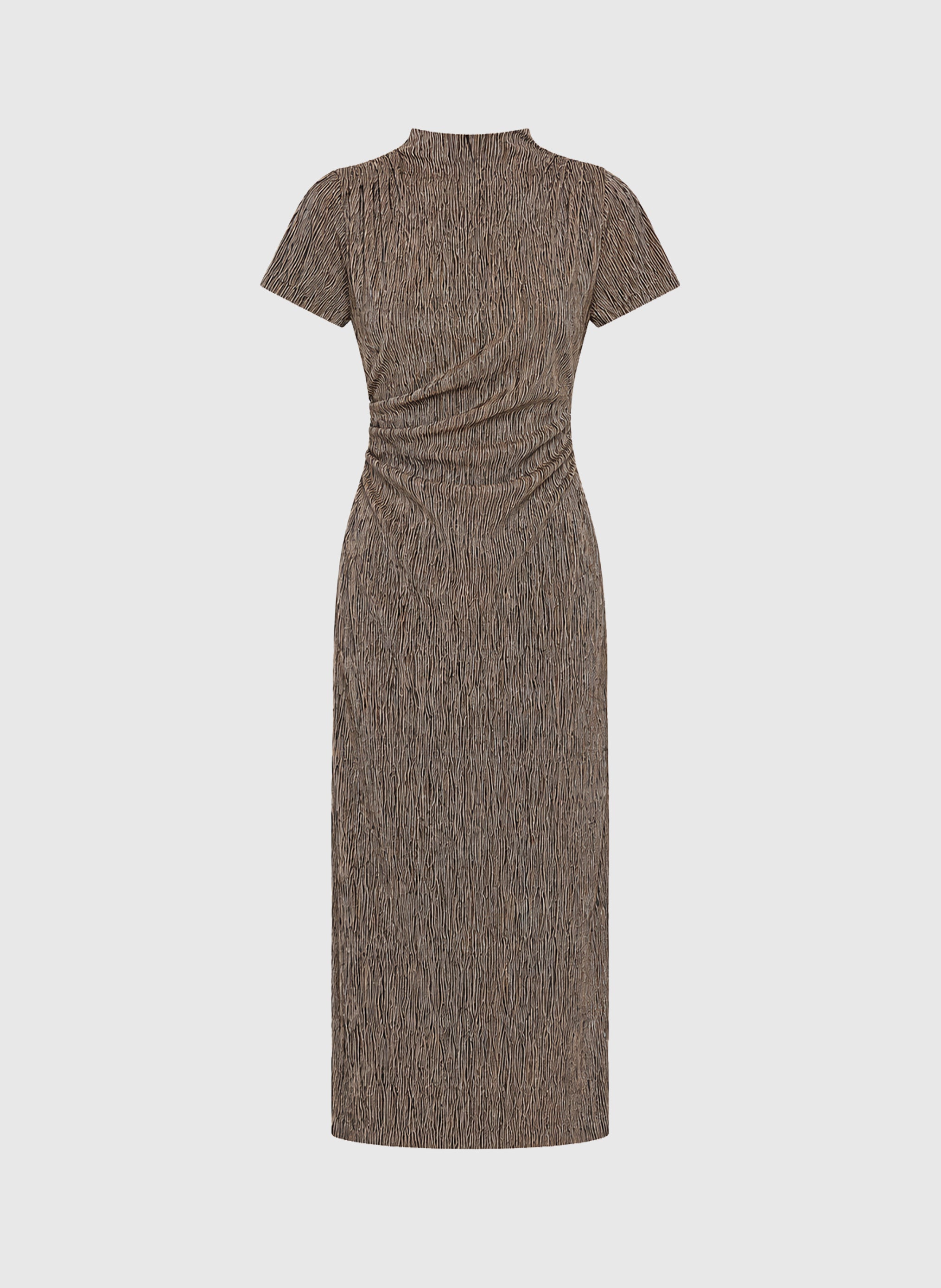 VESTIDO MIDI ELOANE marrón