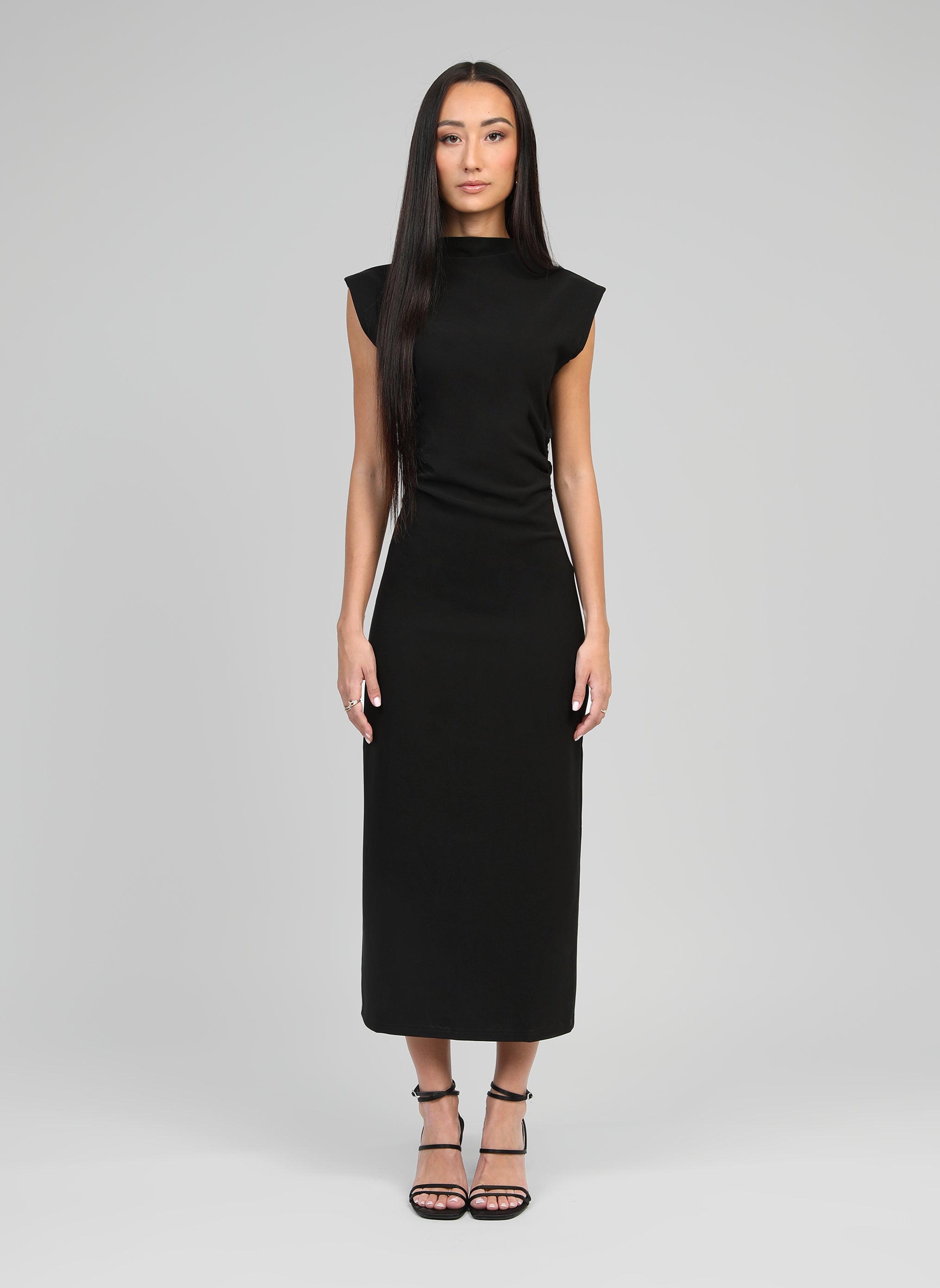 ROBE MIDI ELODIA noir