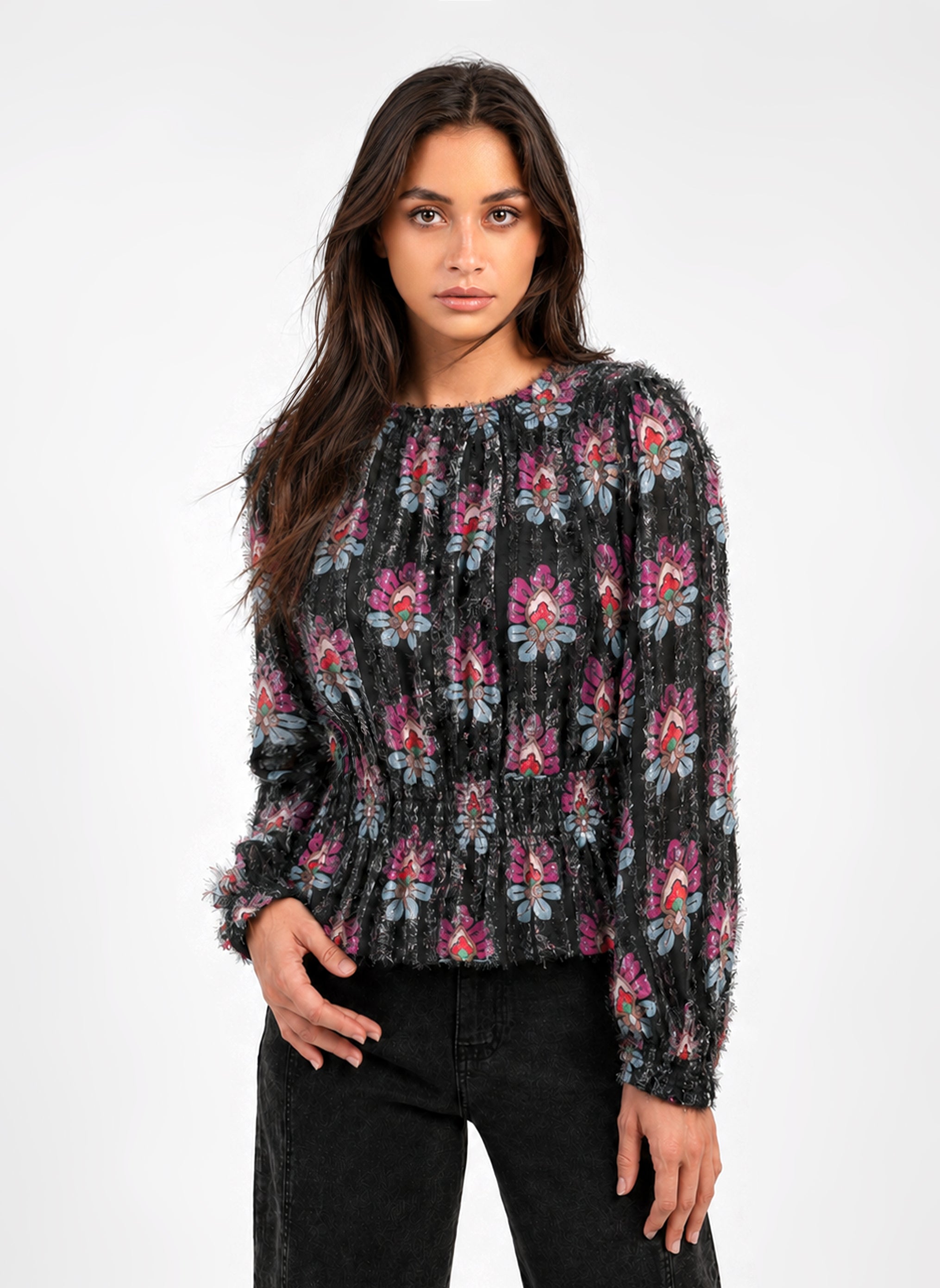 SALVINA Blouse by etiago, black