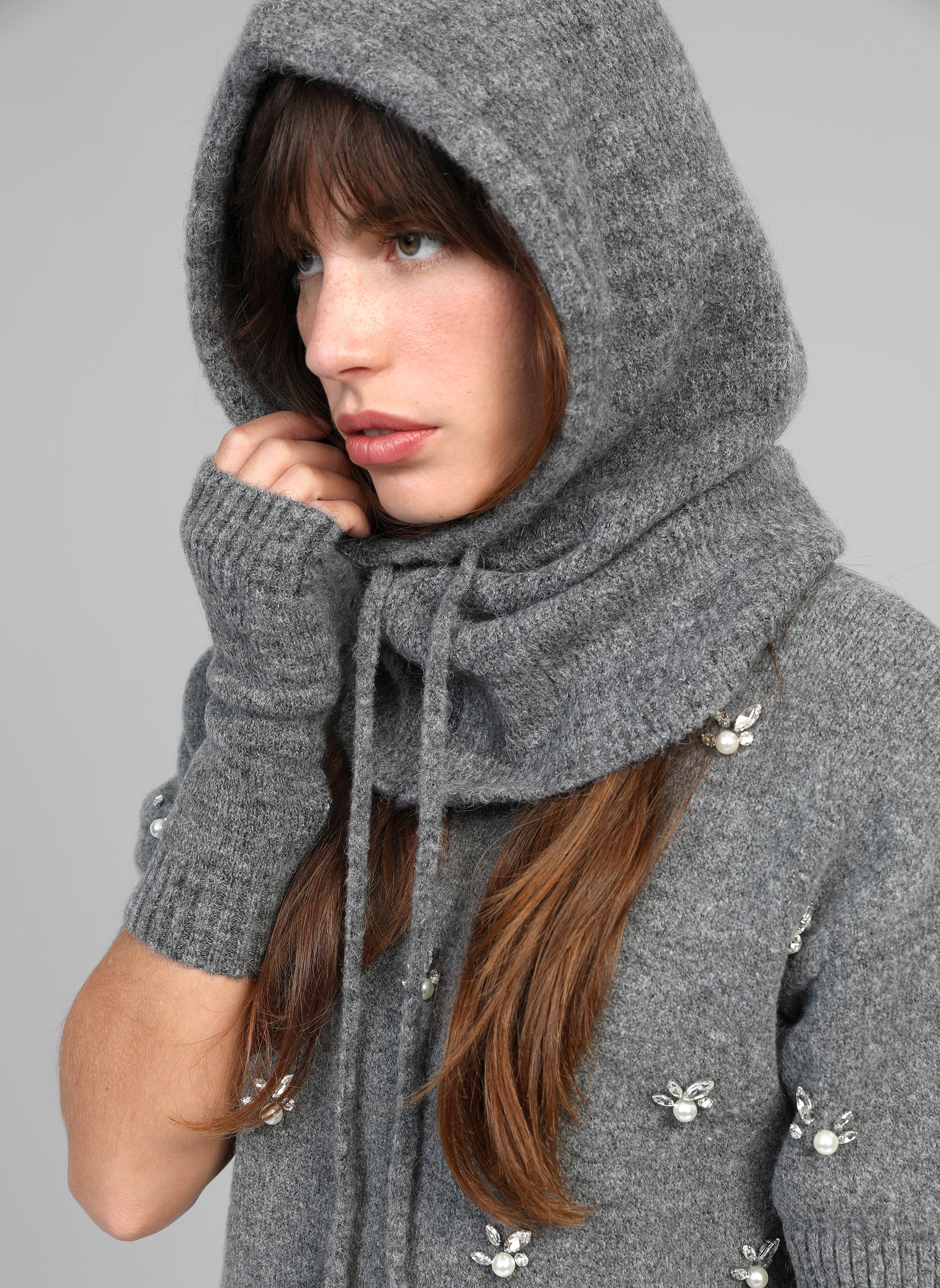 CAGOULE FRIO gris chiné