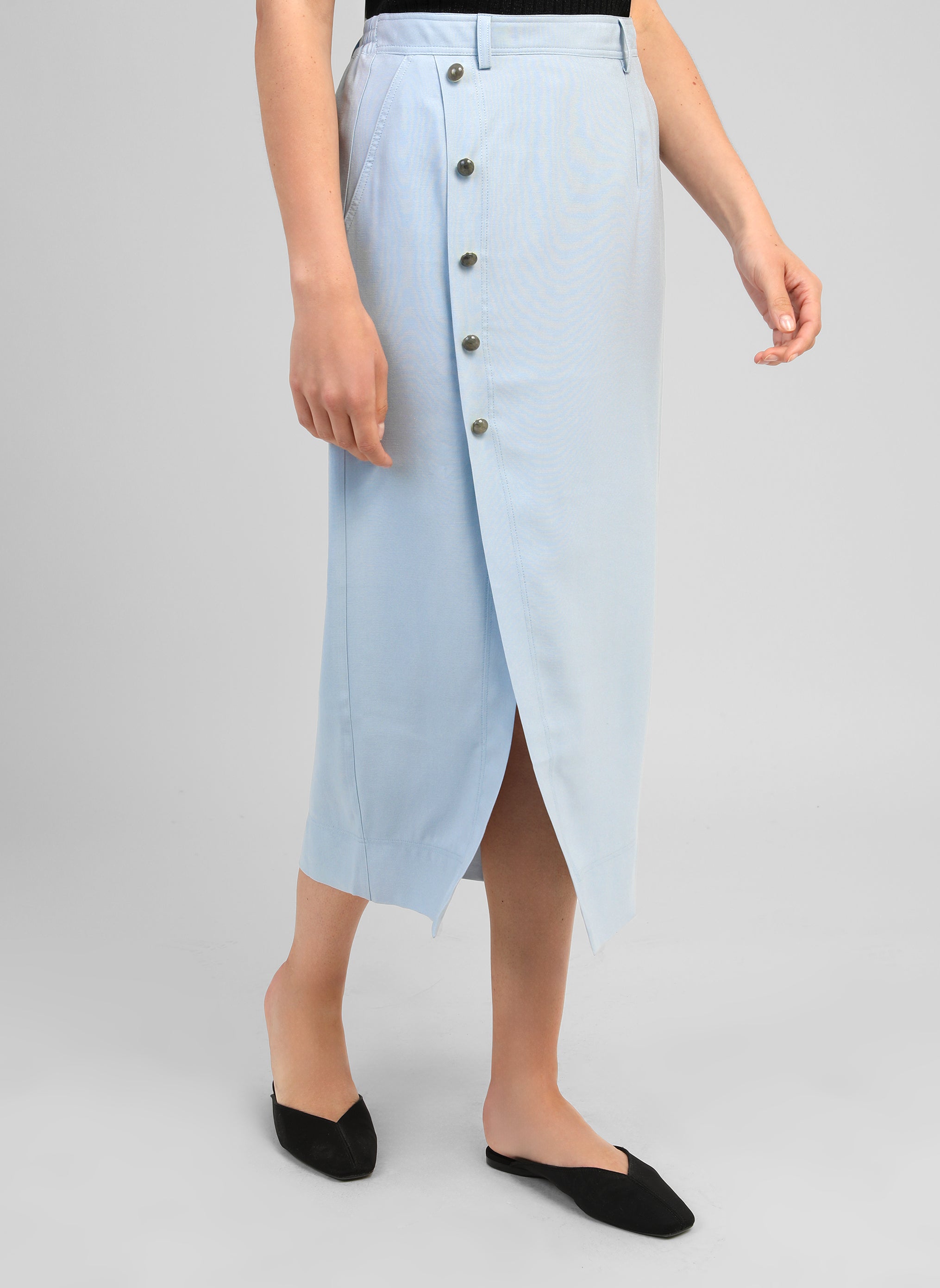 JUPE MIDI GAELLA ciel