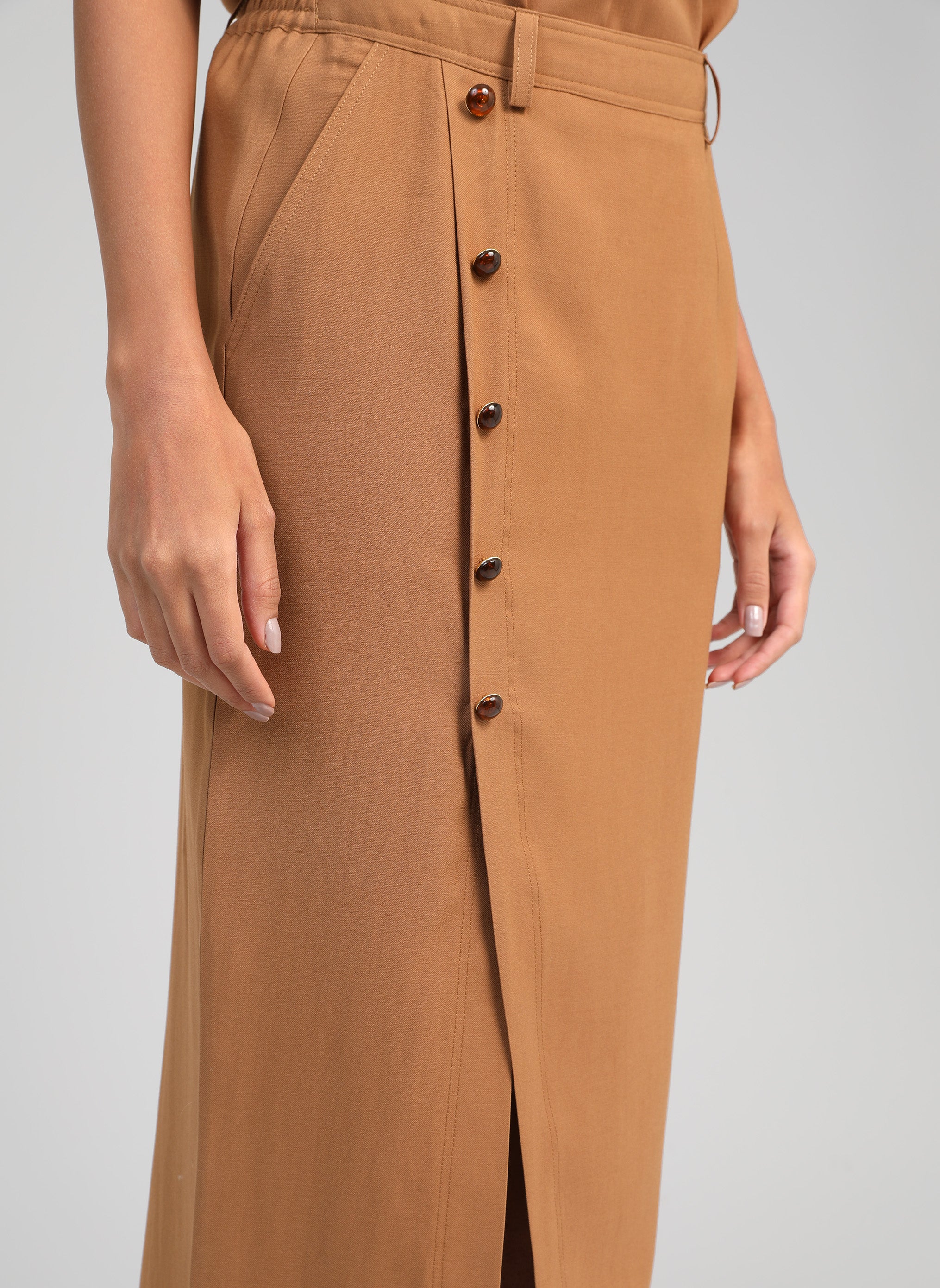 JUPE MIDI GAELLA daim