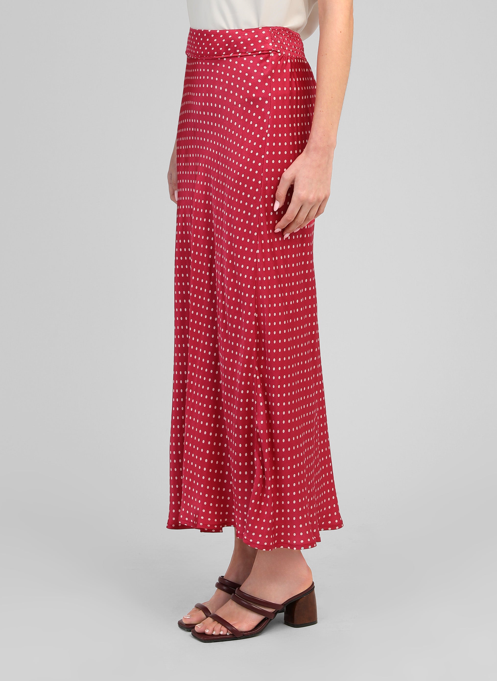 JUPE MIDI GALICE doriva framboise