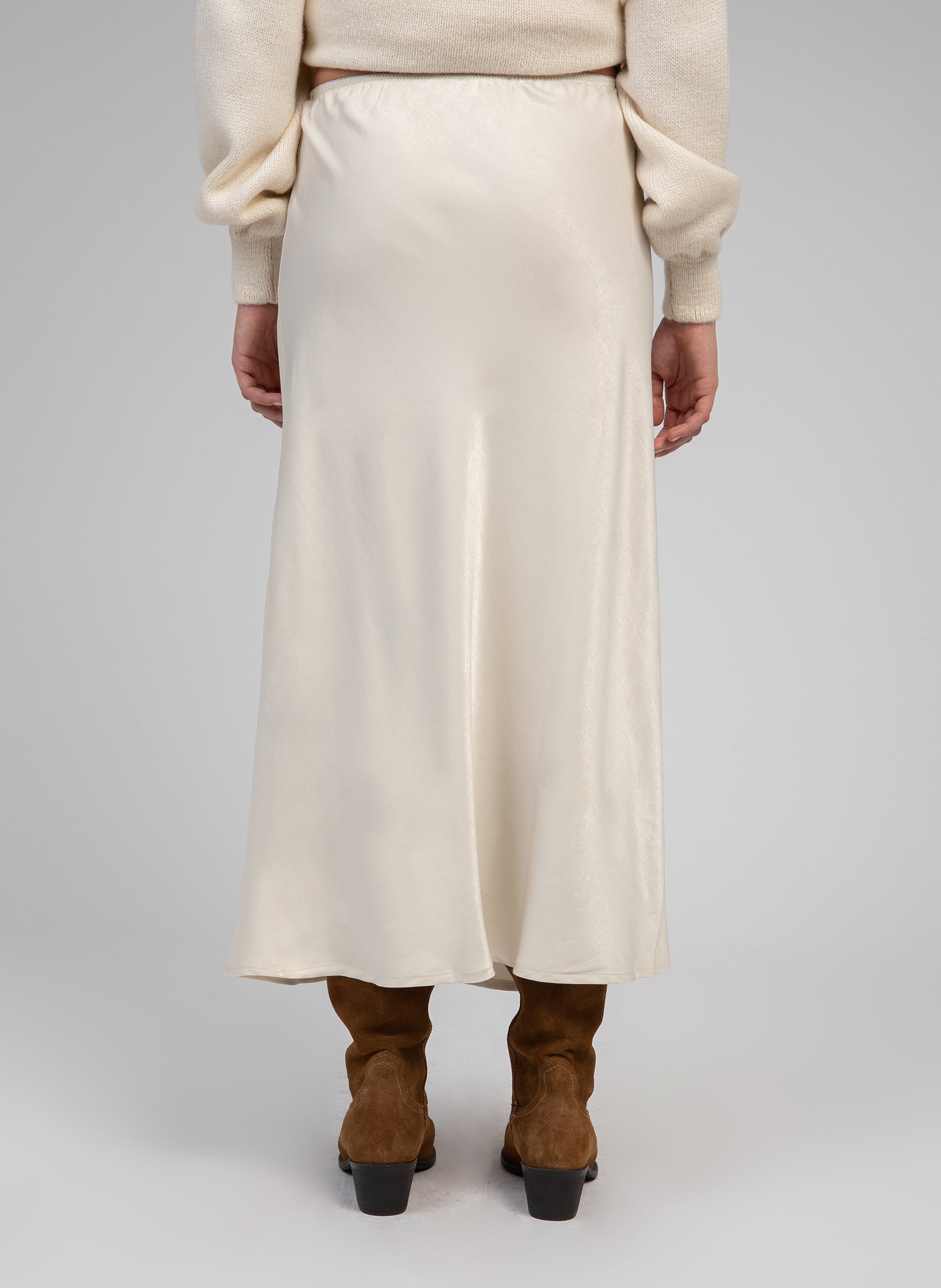 GALVINA MIDI SKIRT ecru