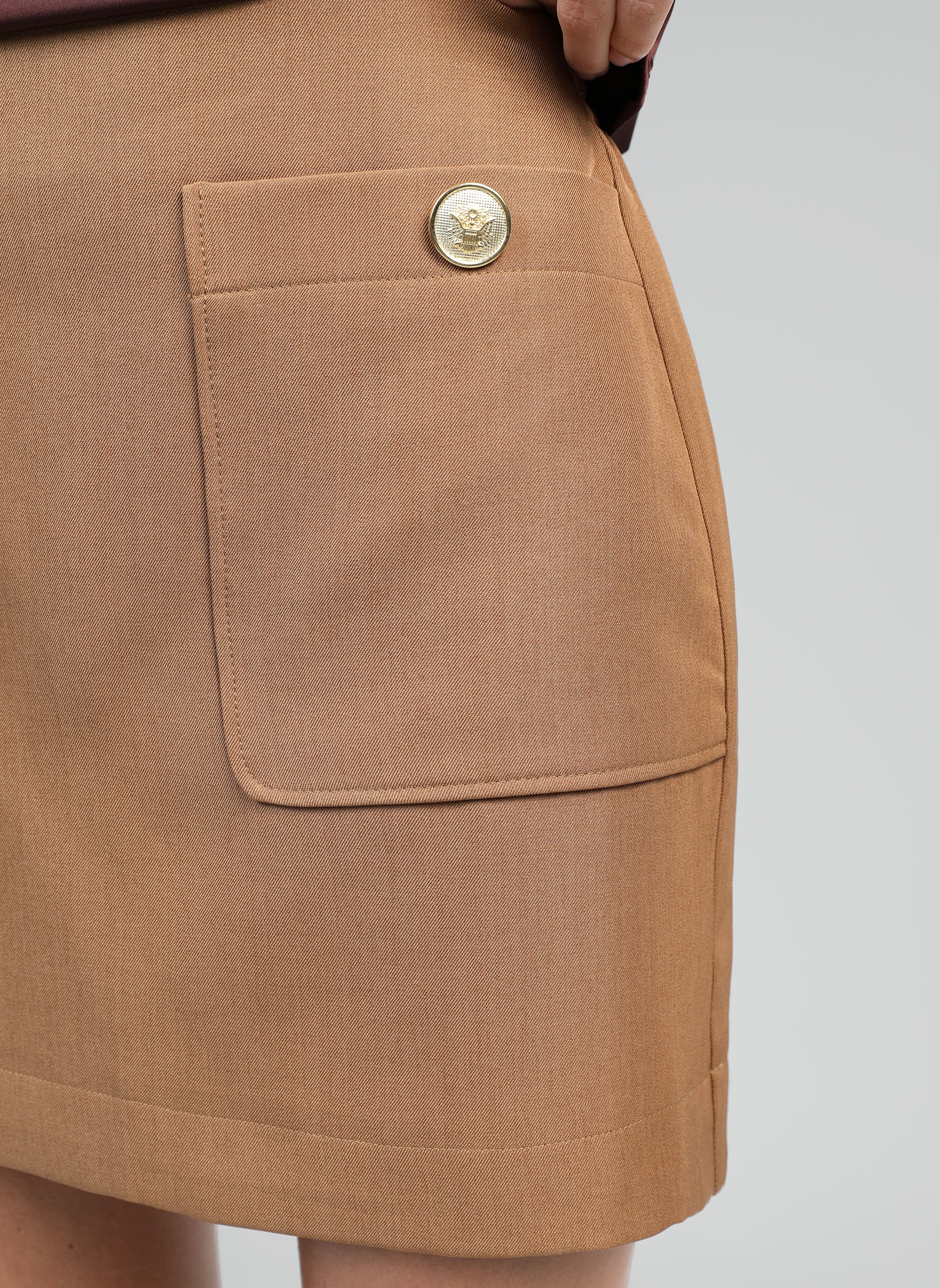 JUPE COURTE GILMA camel