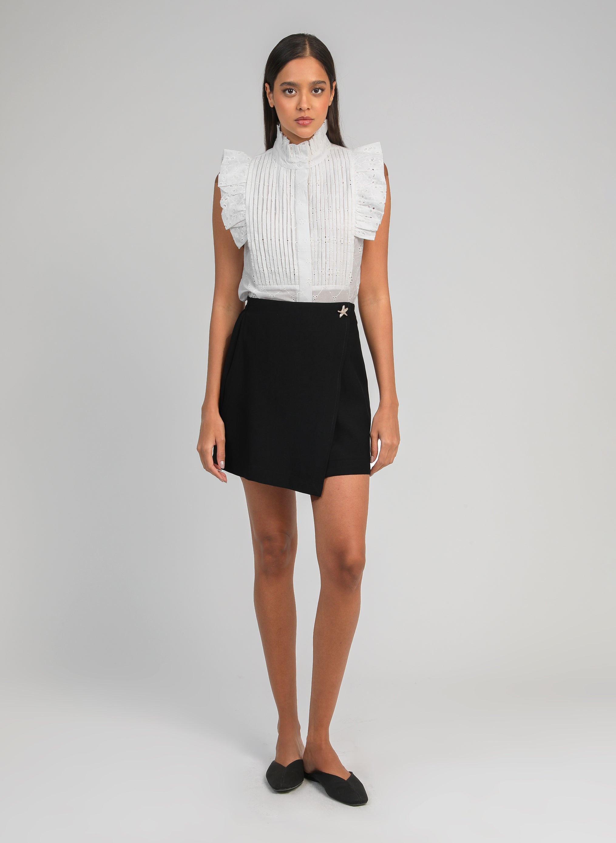 JUPE COURTE GIOVANI noir