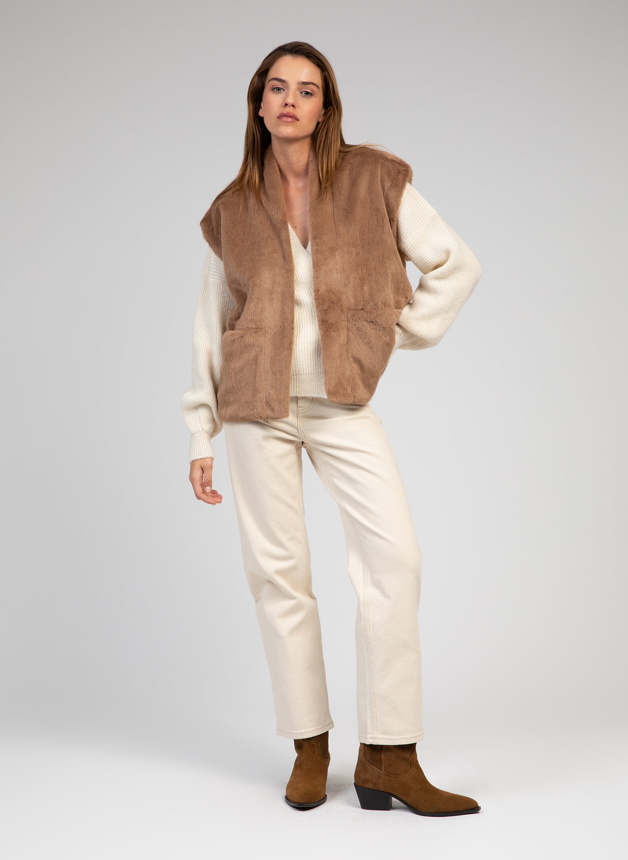 VESTE HECATE taupe