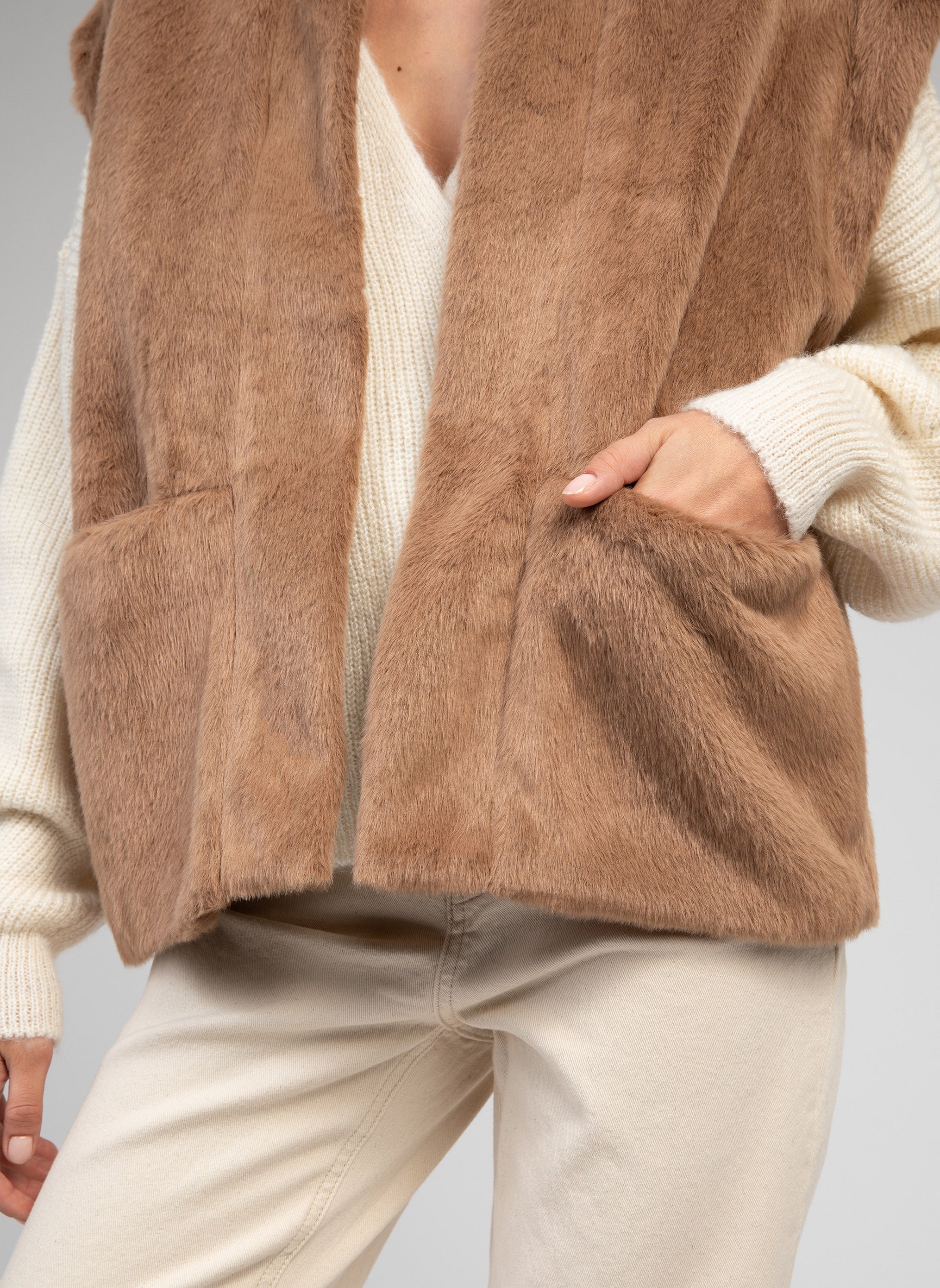 VESTE HECATE taupe