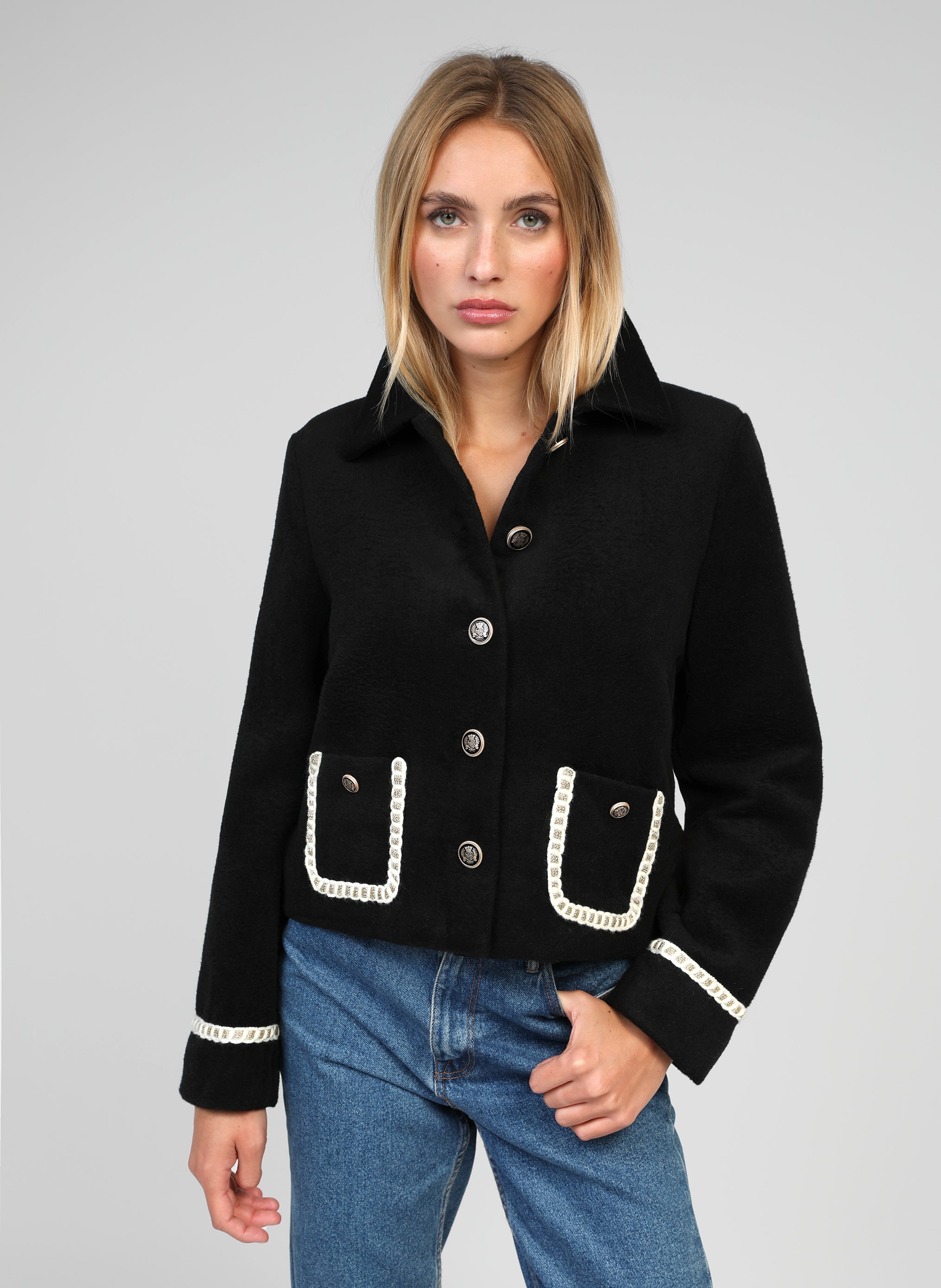 VESTE HONORE noir
