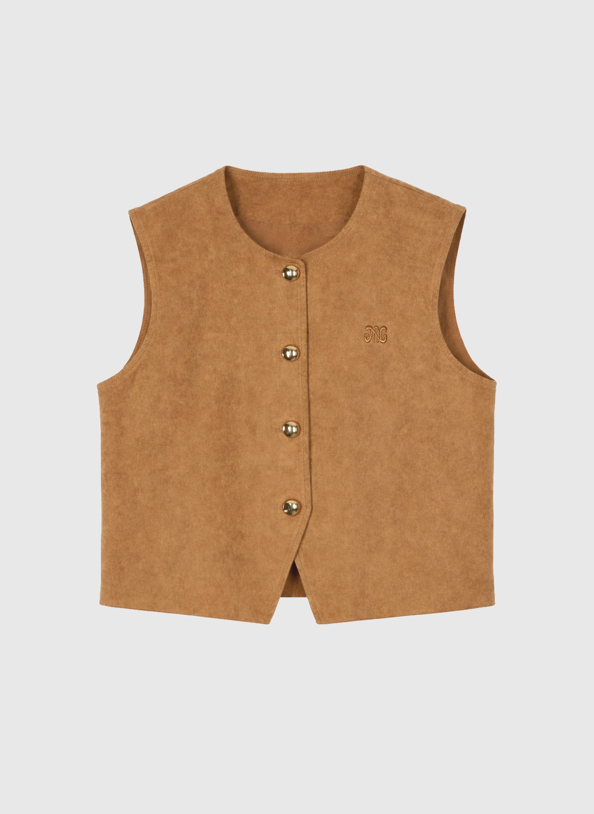 VESTE SANS MANCHES HULIANE camel