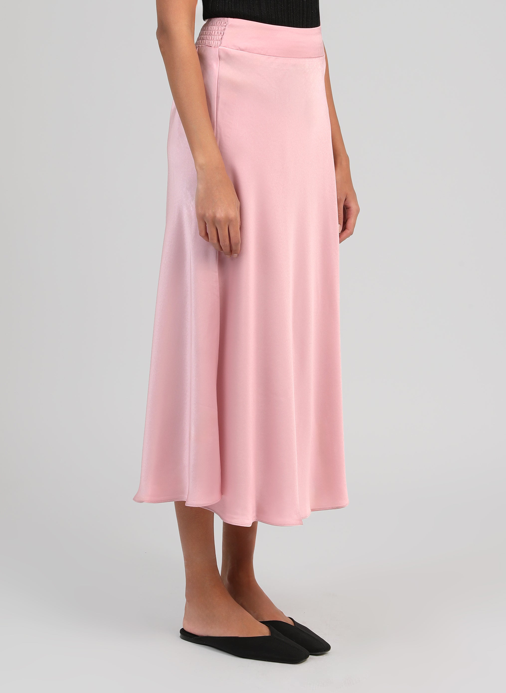 JUPE LONGUE JAKIA rose