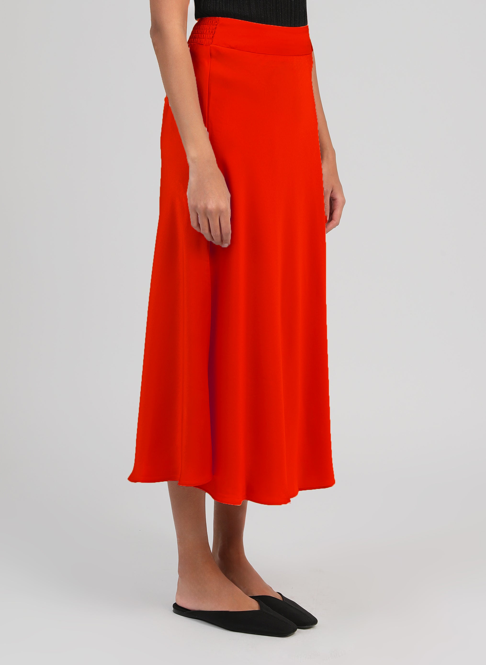 JAKIA Long Skirt, Red