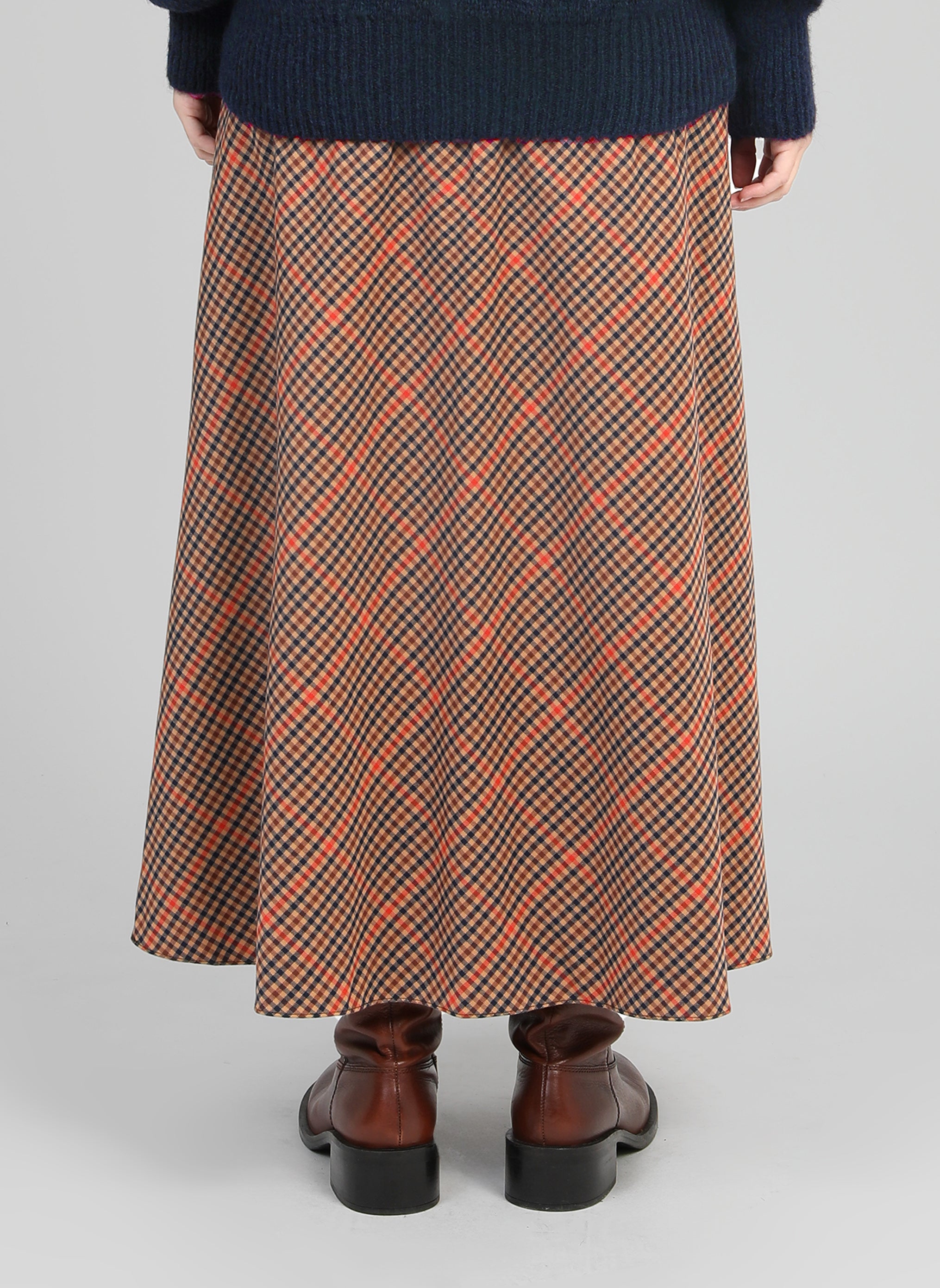 JUPE MIDI JALINA caramel