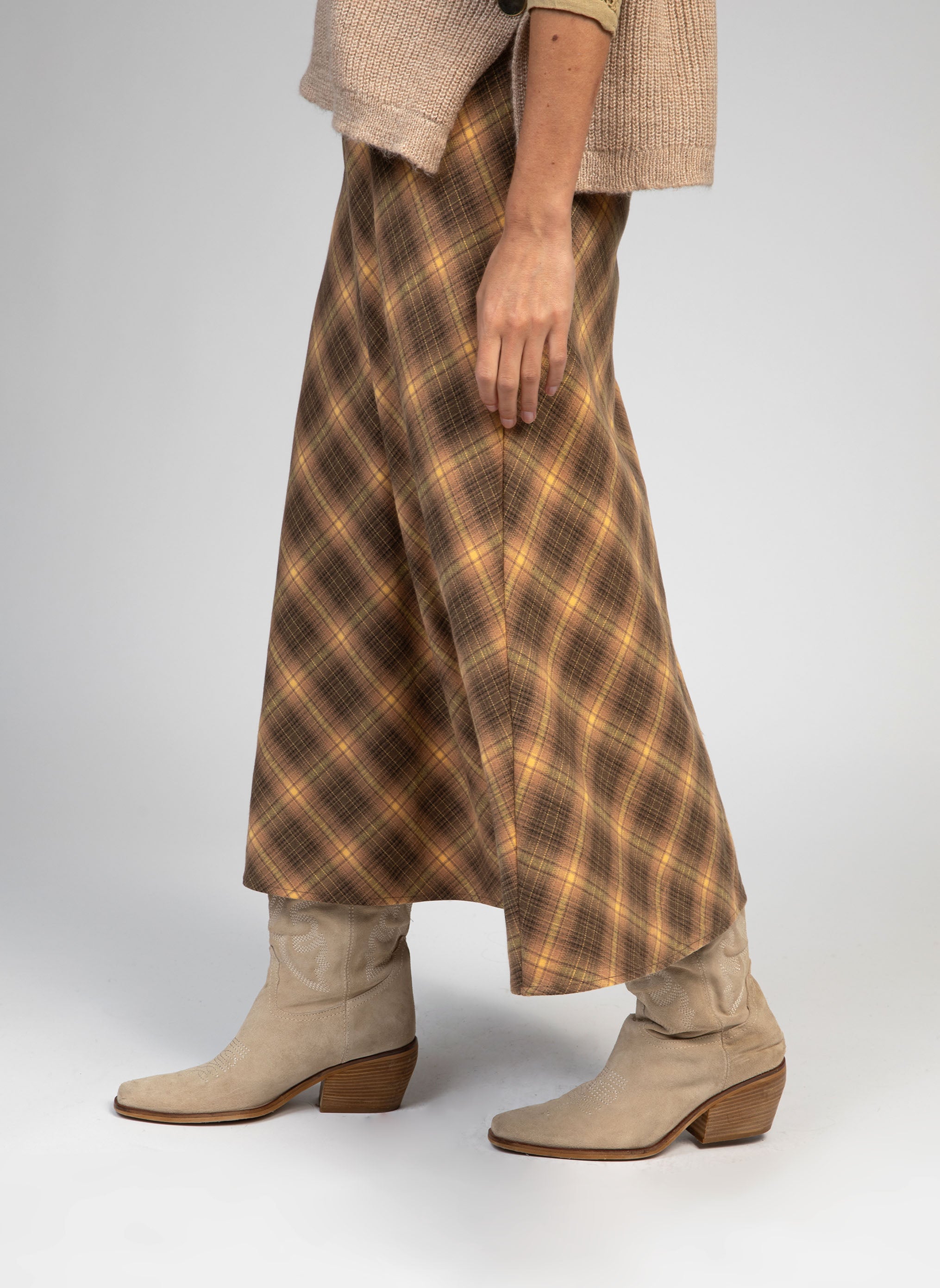 JUPE MIDI JANIAMA sable