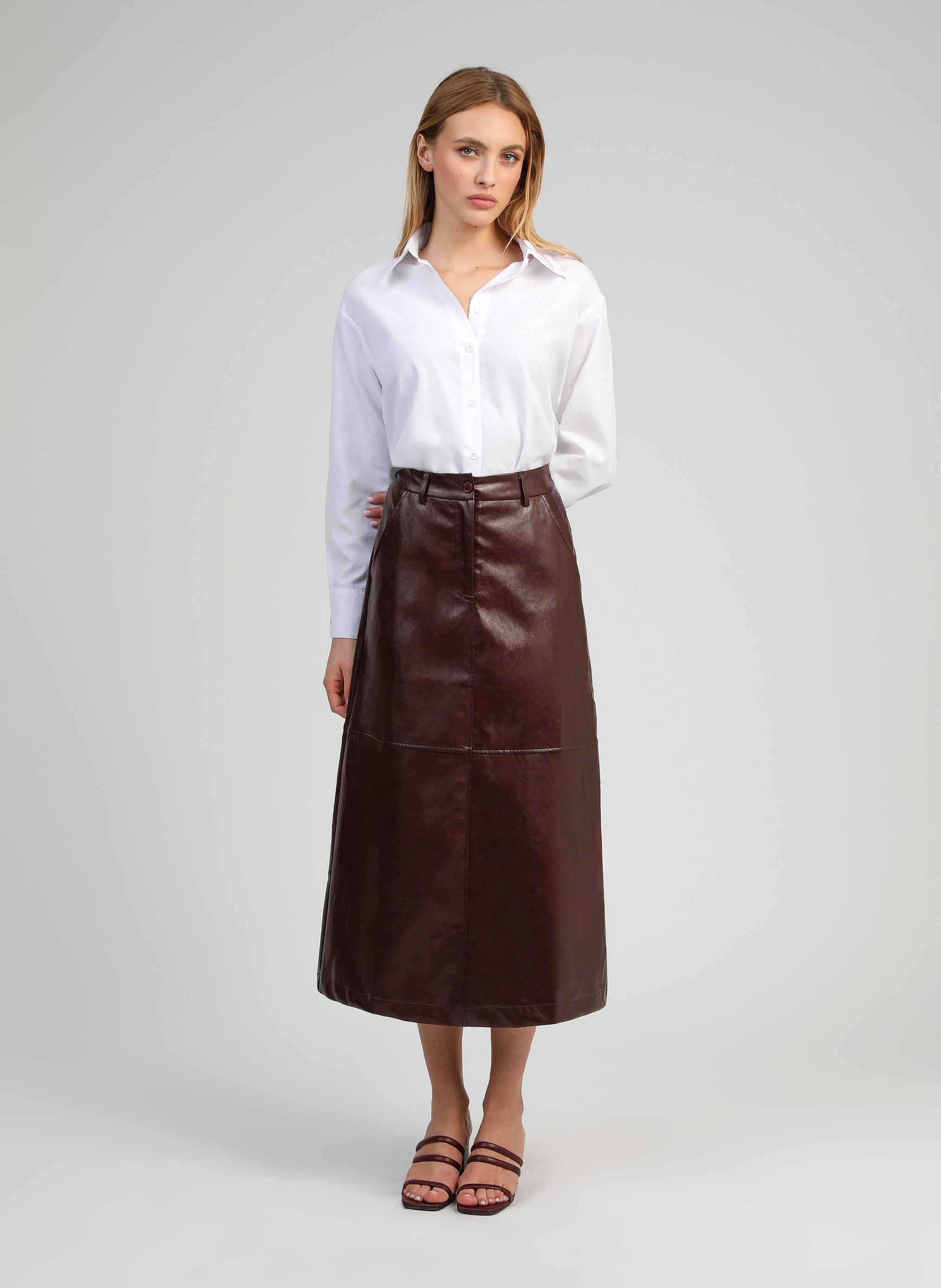 JUPE MIDI JOUKI wine