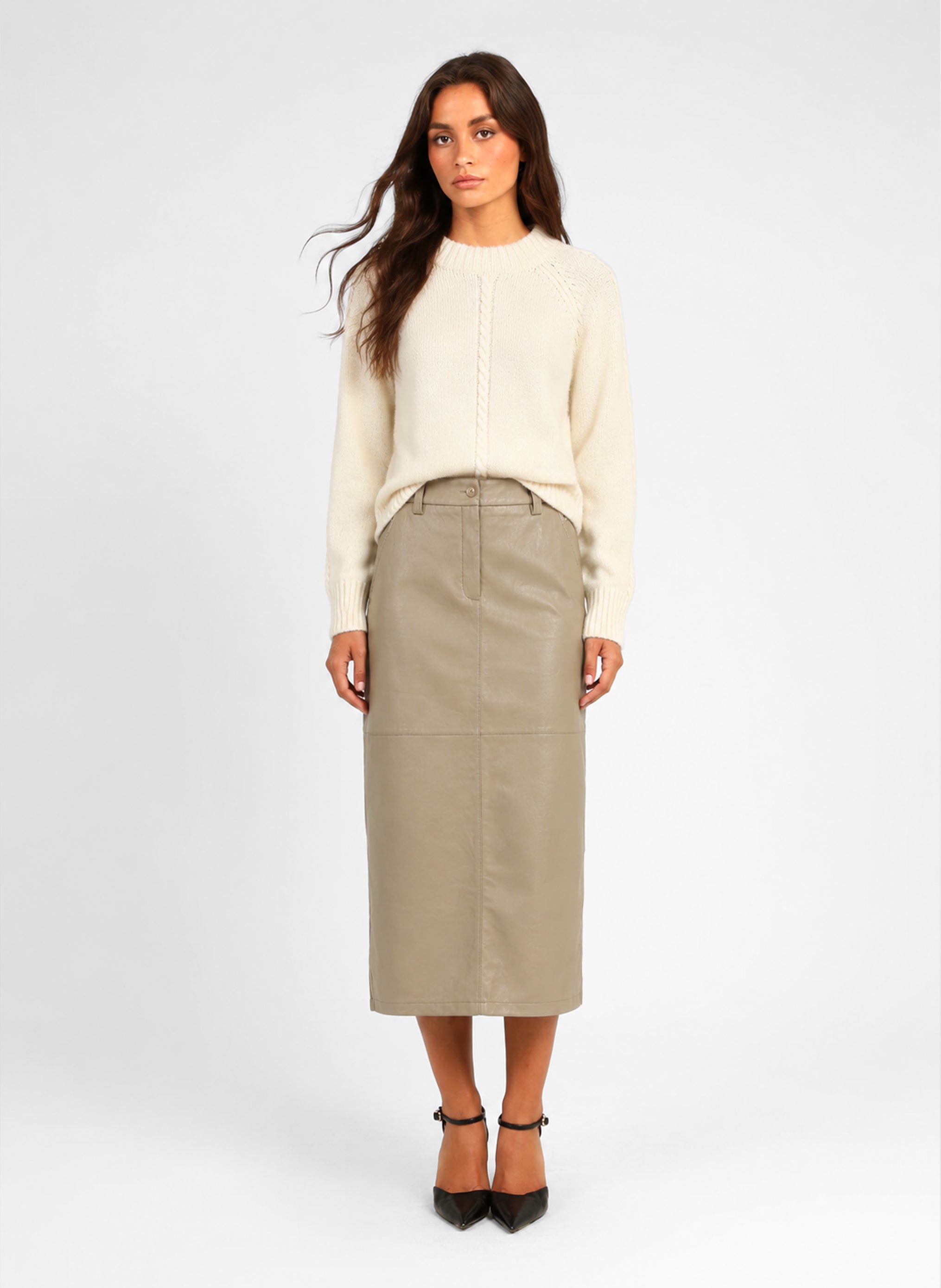 JOUMA Long Skirt, Vanilla
