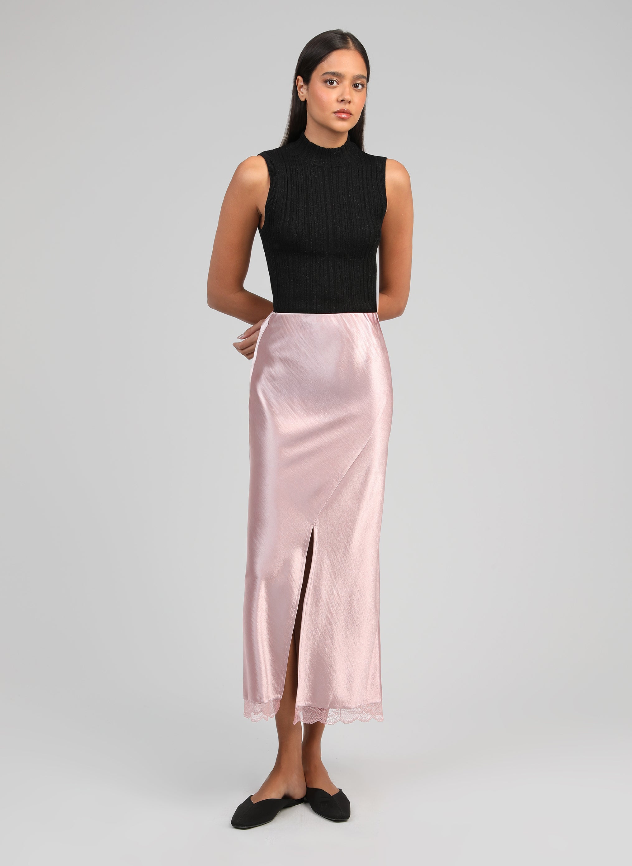 JUPE LONGUE JULIATA rose