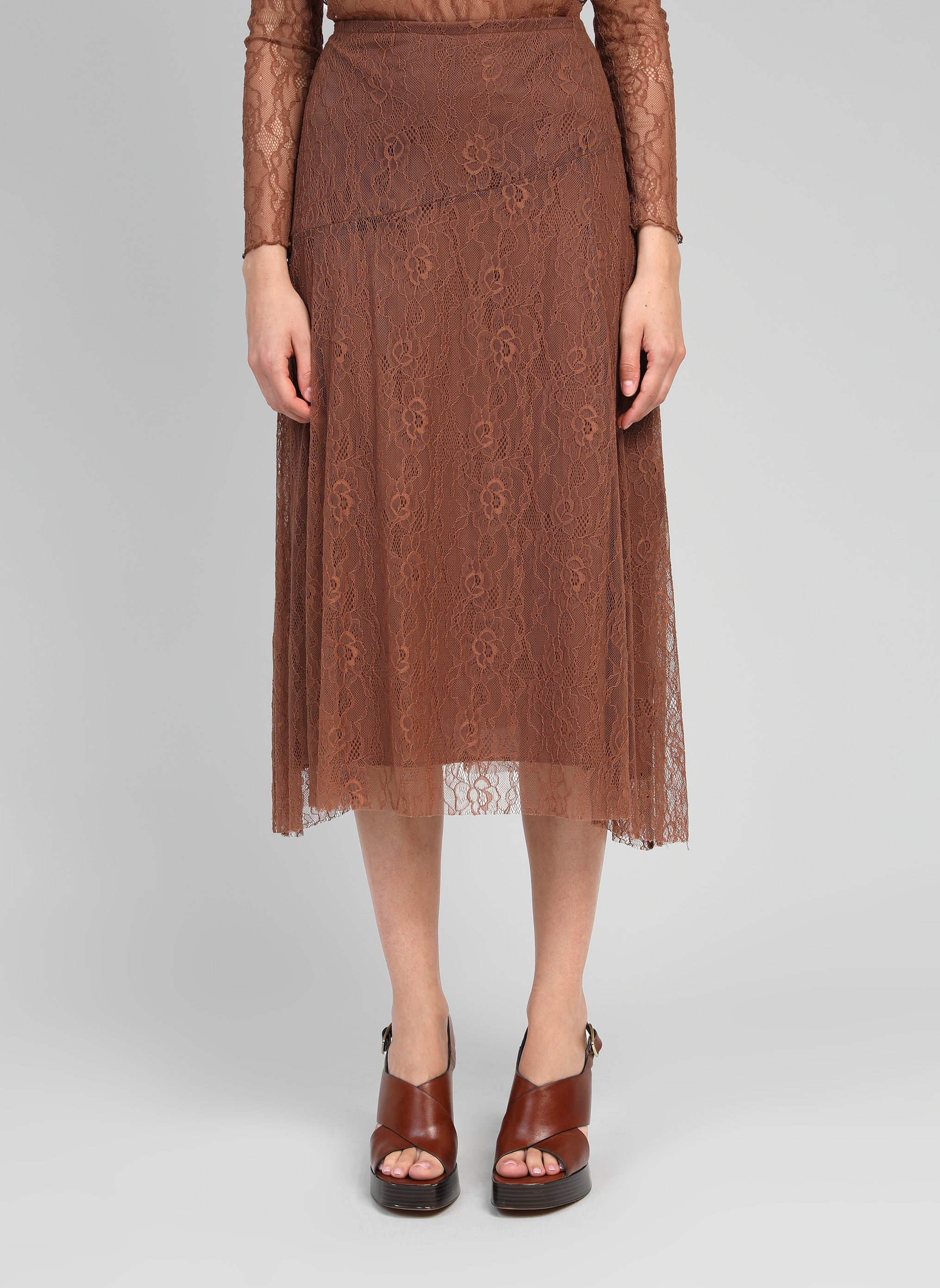 MIDI JUNEY skirt hazelnut