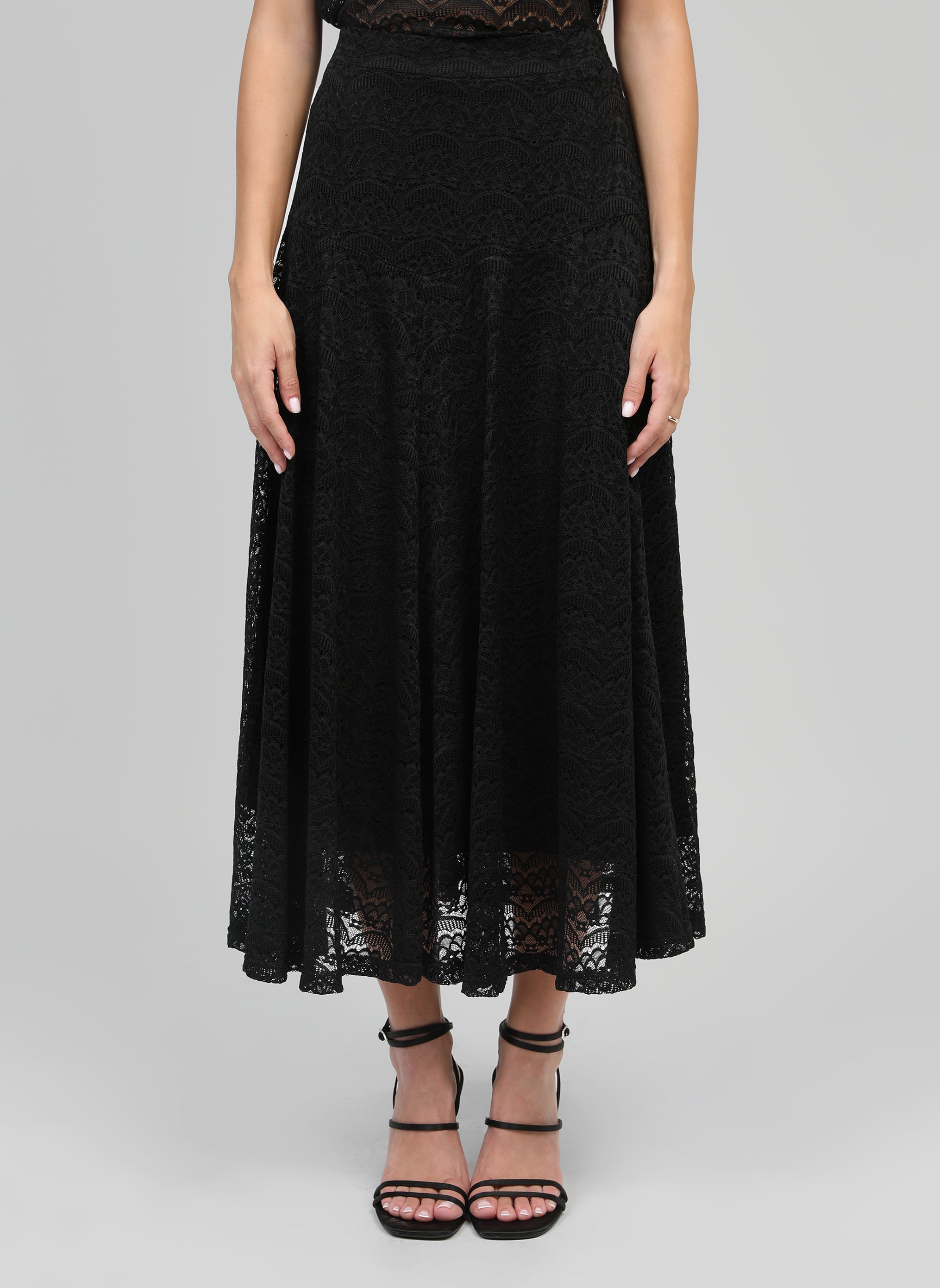 JUPE MIDI JUNILA noir