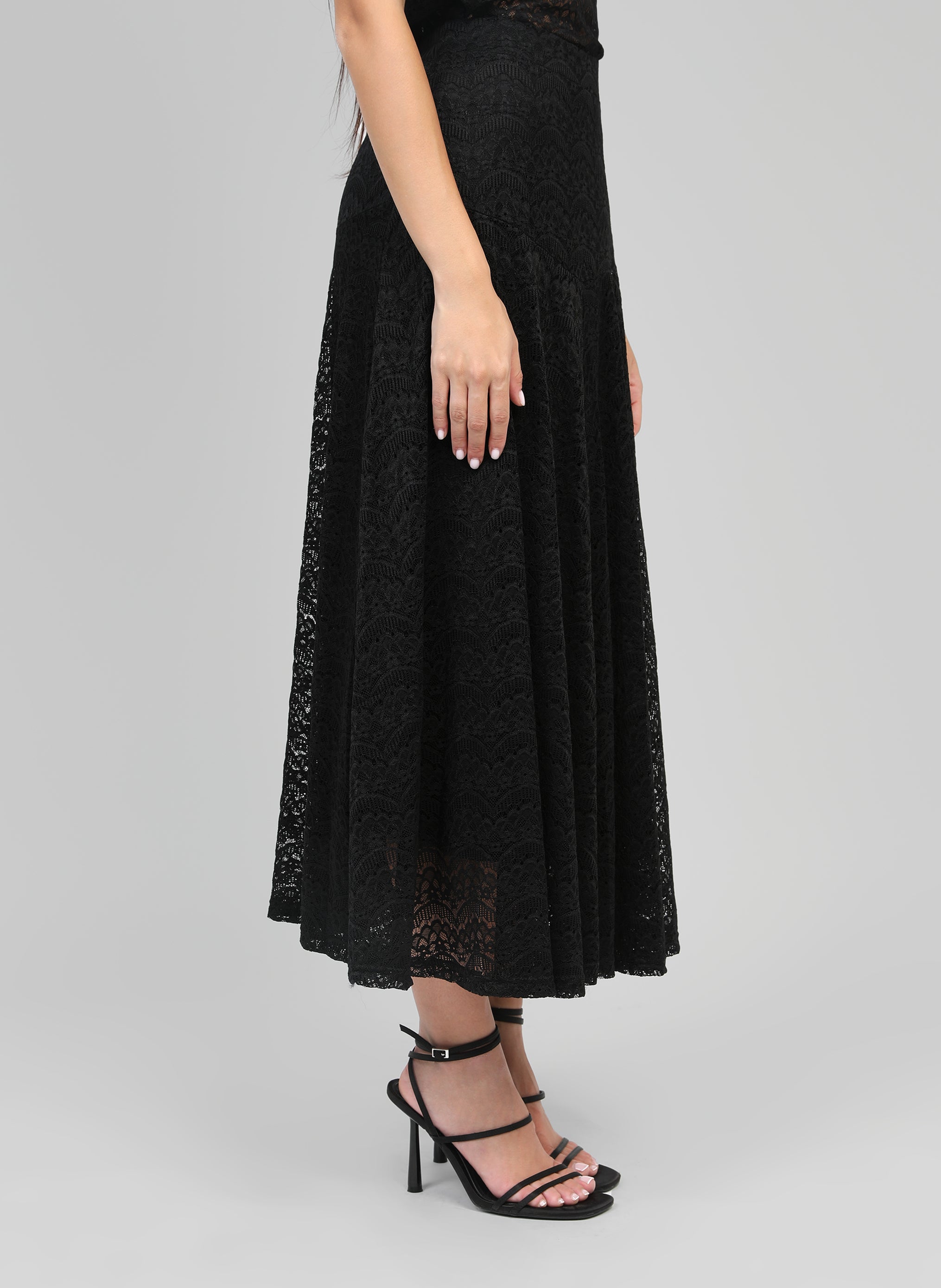 JUPE MIDI JUNILA noir